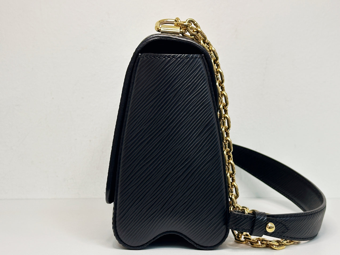 Louis Vuitton Black Epi Leather Sequin Owl MM Twist Bag