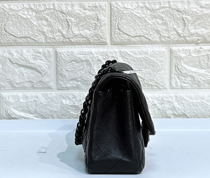 Chanel Mini Rectangle Black Calfskin BHW