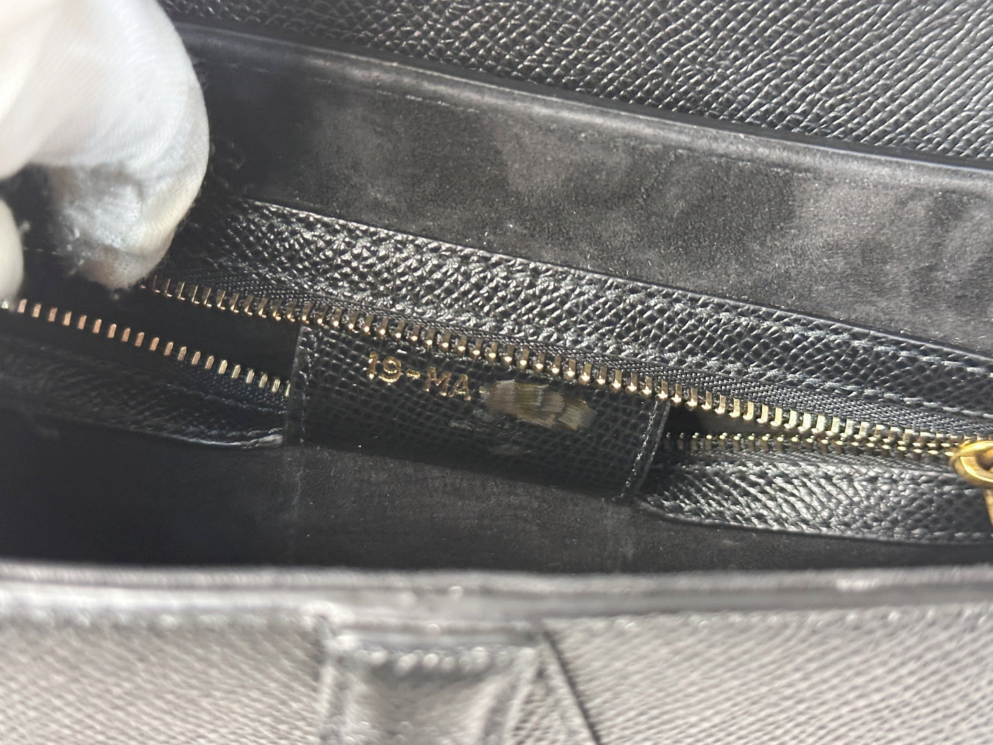 Christian Dior Saddle Bag with Strap Golden Saddle Black Calfskin 2022 year