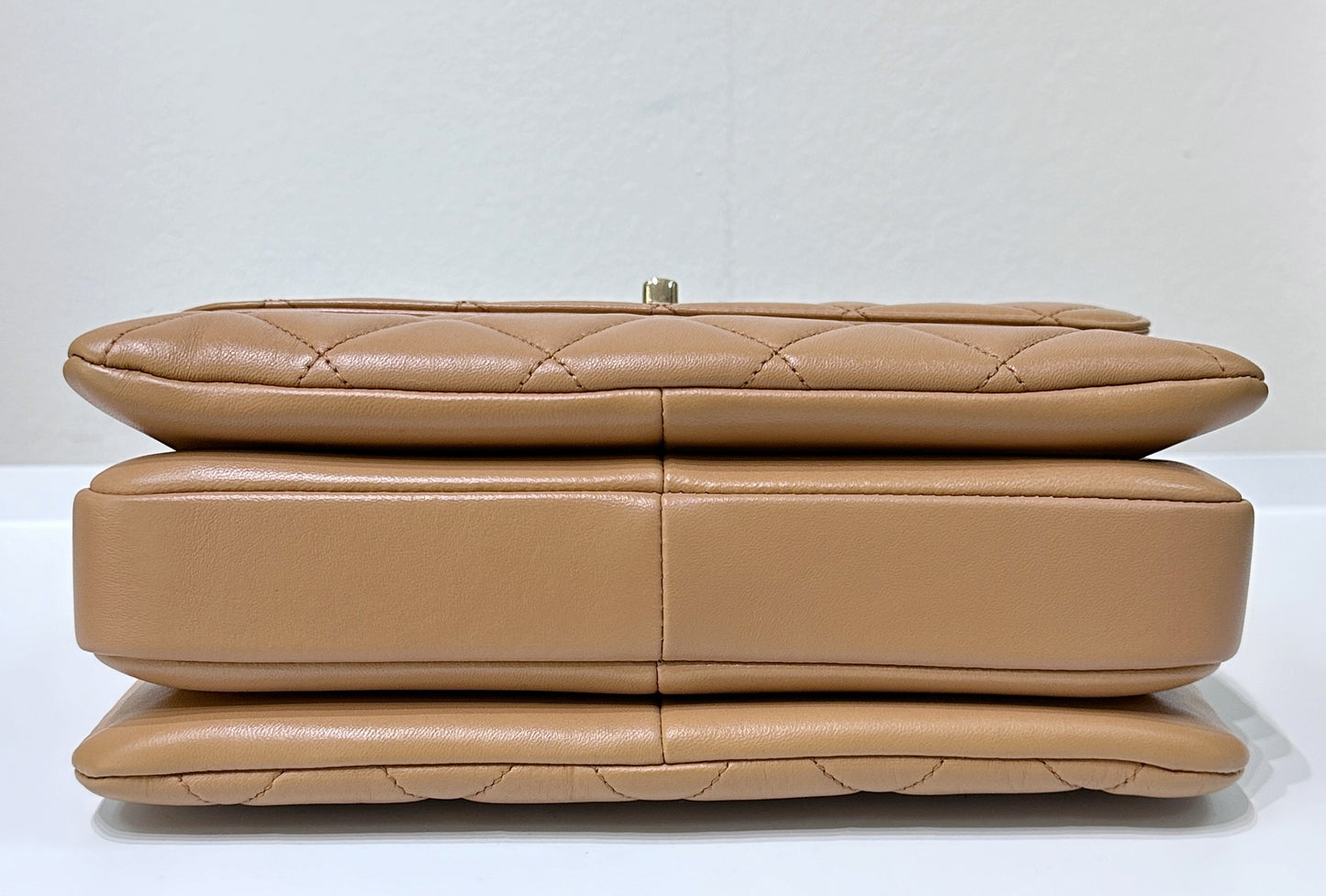 CHANEL Small Trendy CC Handle Flap Bag 19K Brown
