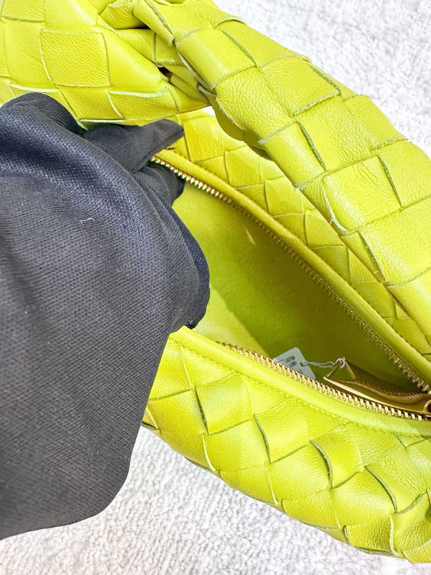 BOTTEGA VENETA Nappa Intrecciato Mini Jodie Kiwi