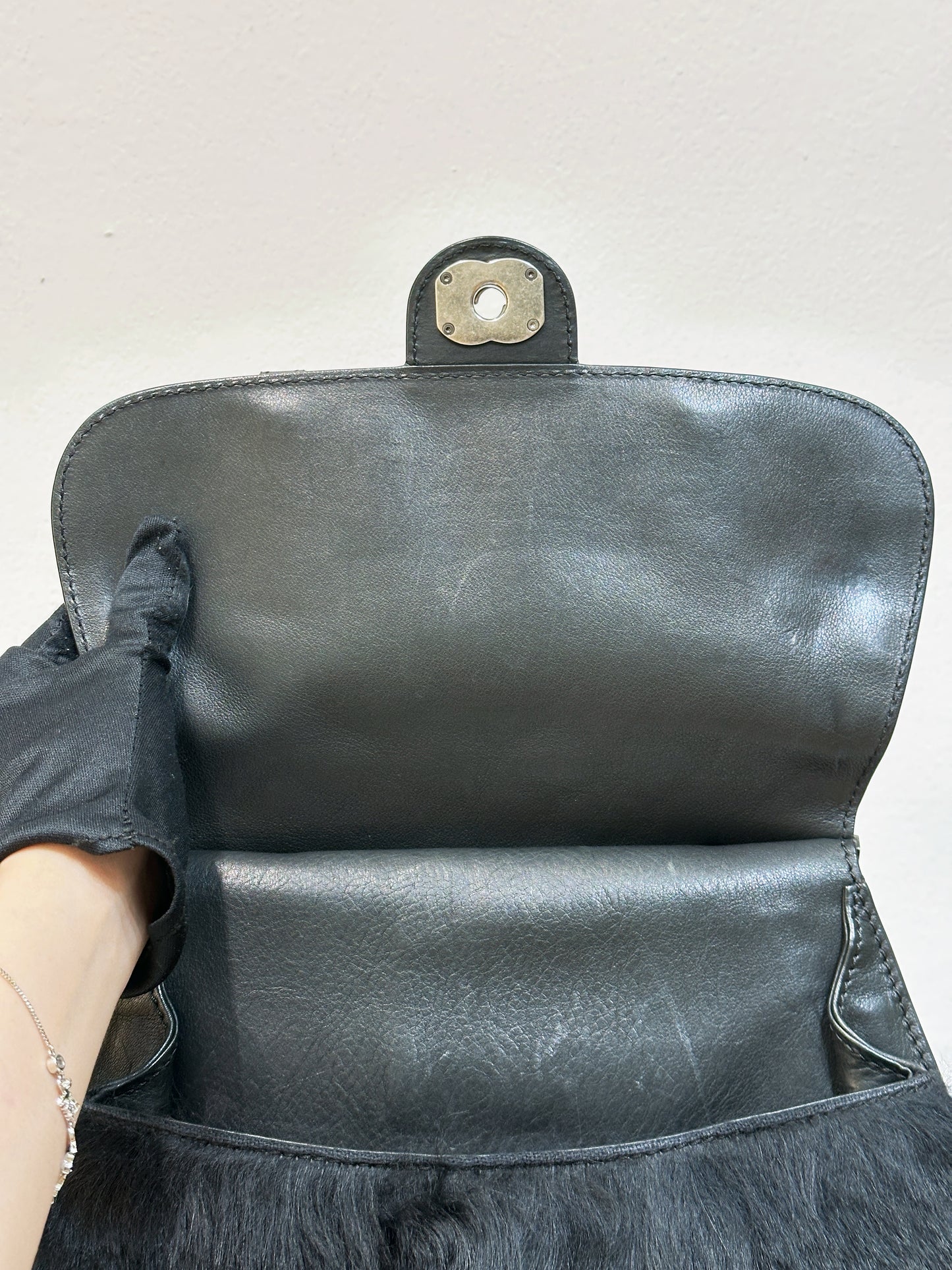 Chanel Paris-Dallas Double Flap Bag Quilted Calfskin and Fur Large