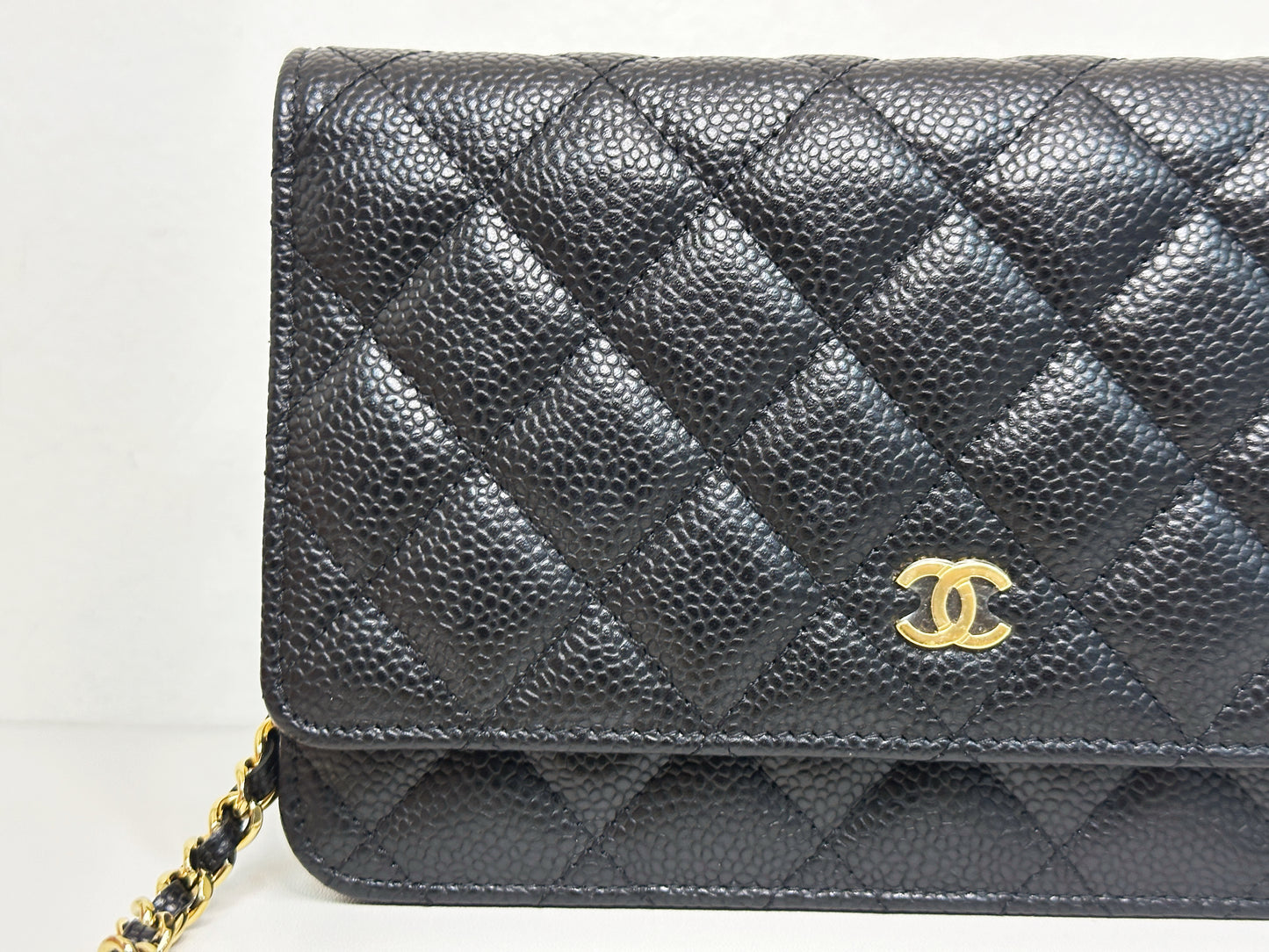 Chanel Classic Wallet on Chain Caviar Black GHW TJ8P microchip