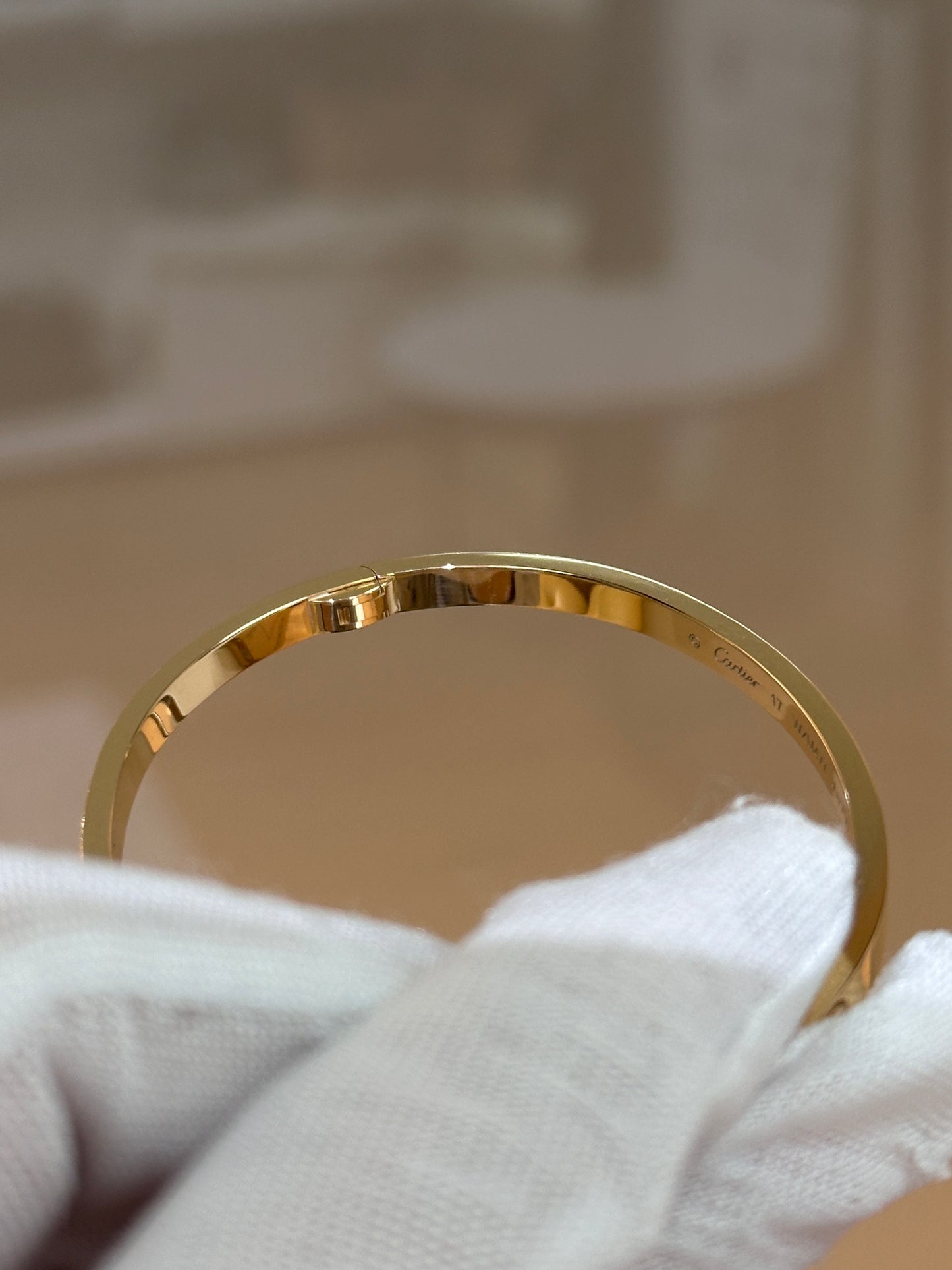 Cartier Love Bracelet Classic Model 18K Yellow Gold WZMXXX