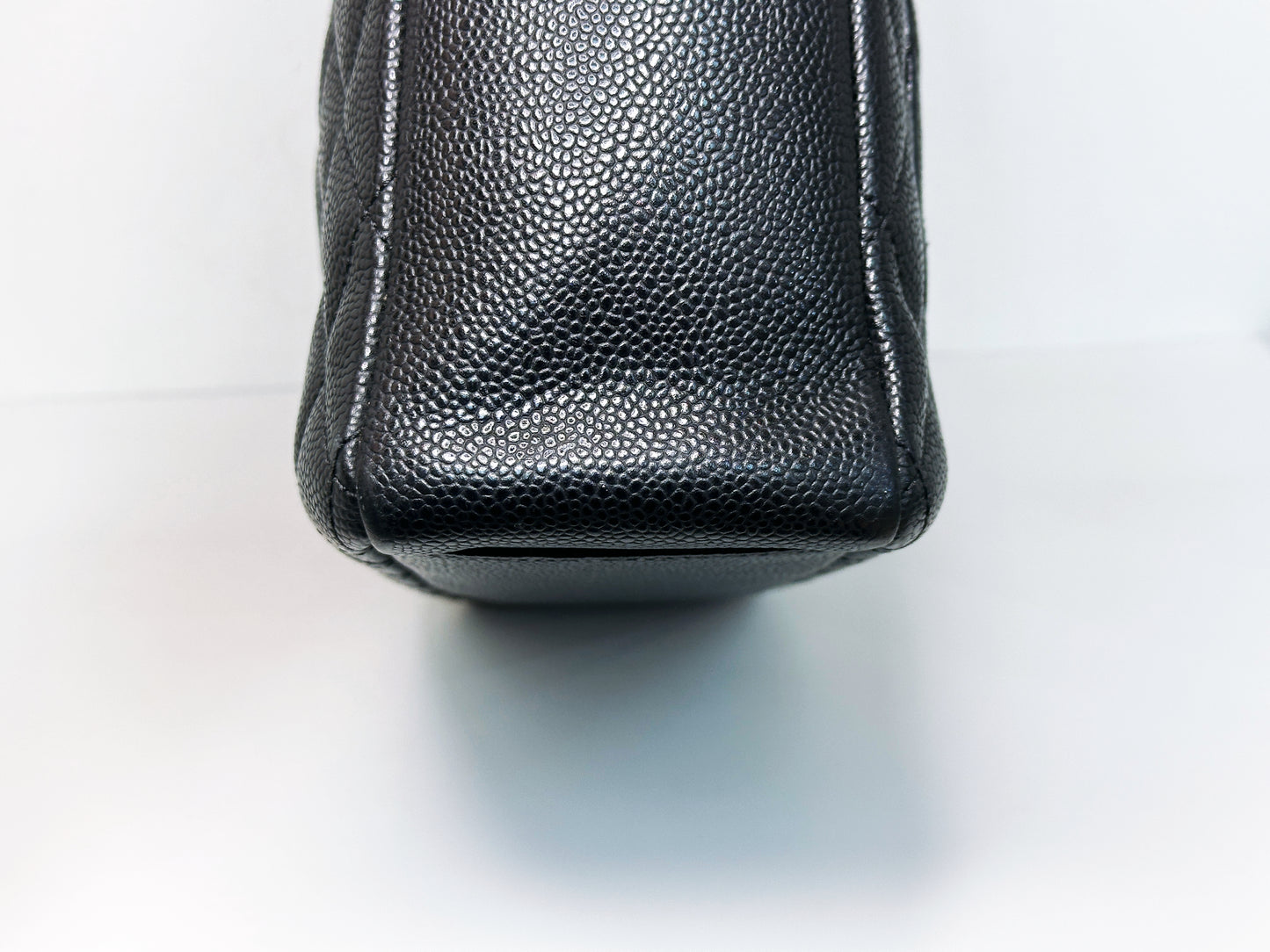 Chanel Caviar Quilted Petit Shopping Tote PST Black 1506 holo card