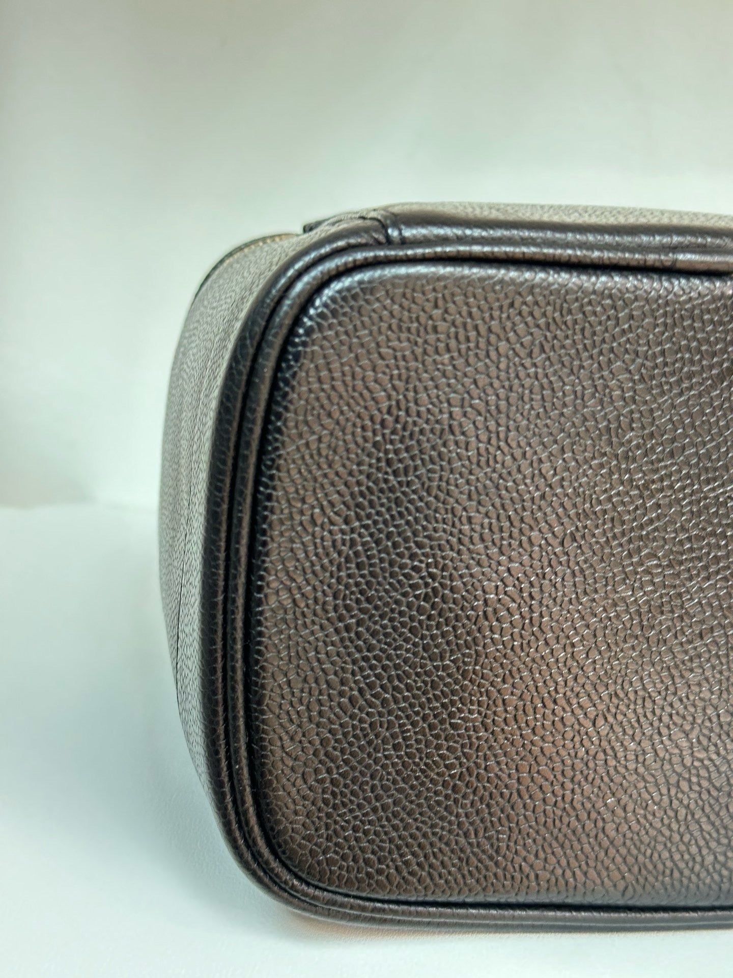 Chanel Vintage Vanity Case Black Caviar GHW 2 holo card