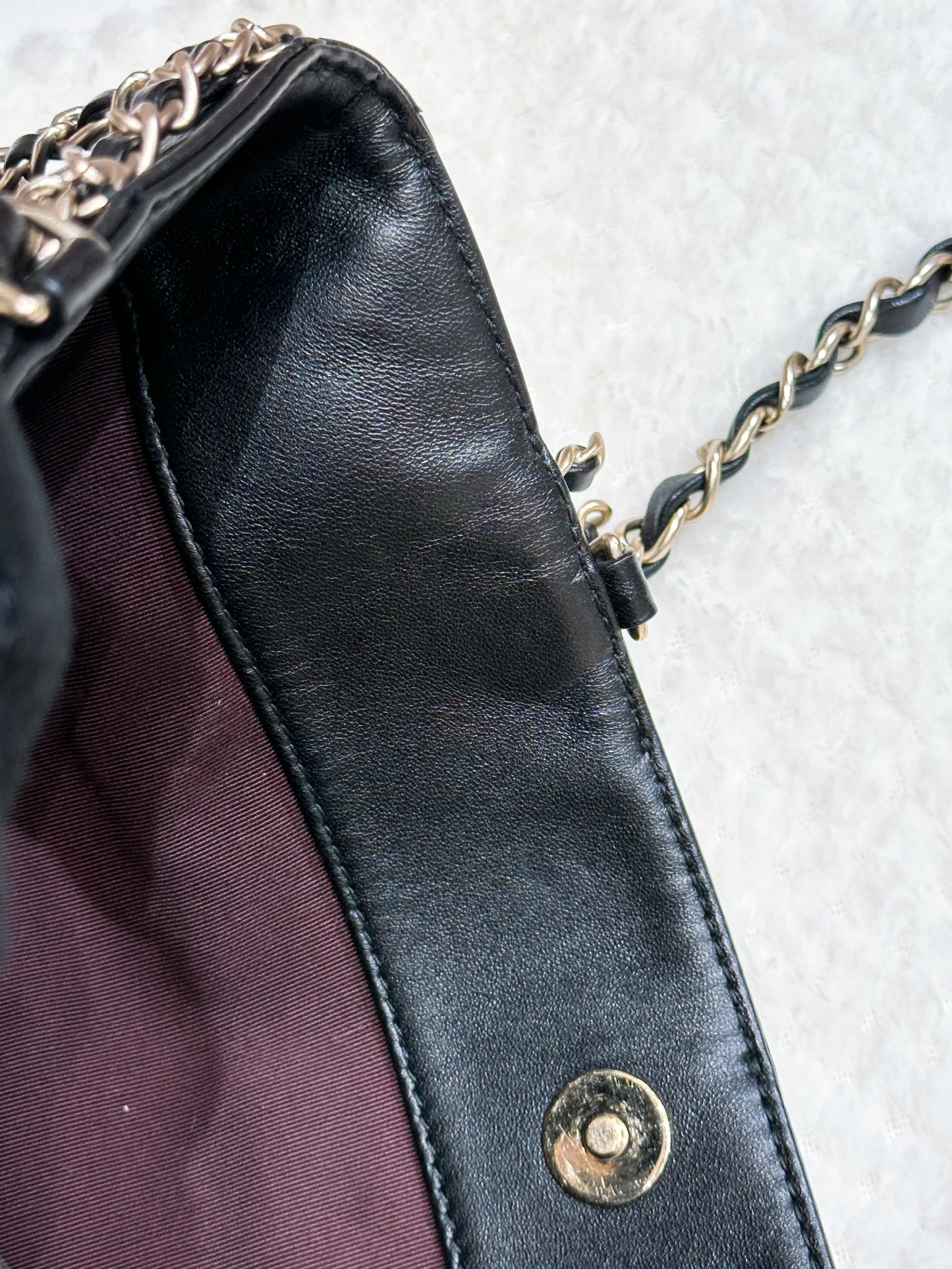 Chanel CC Lambskin Shopping Tote with Chain GHW 2875 holo card