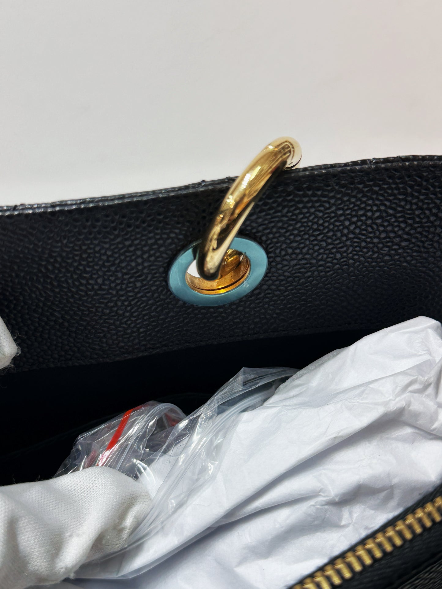 Chanel Caviar Grand Shopping Tote GST Black GHW 2021 holo card
