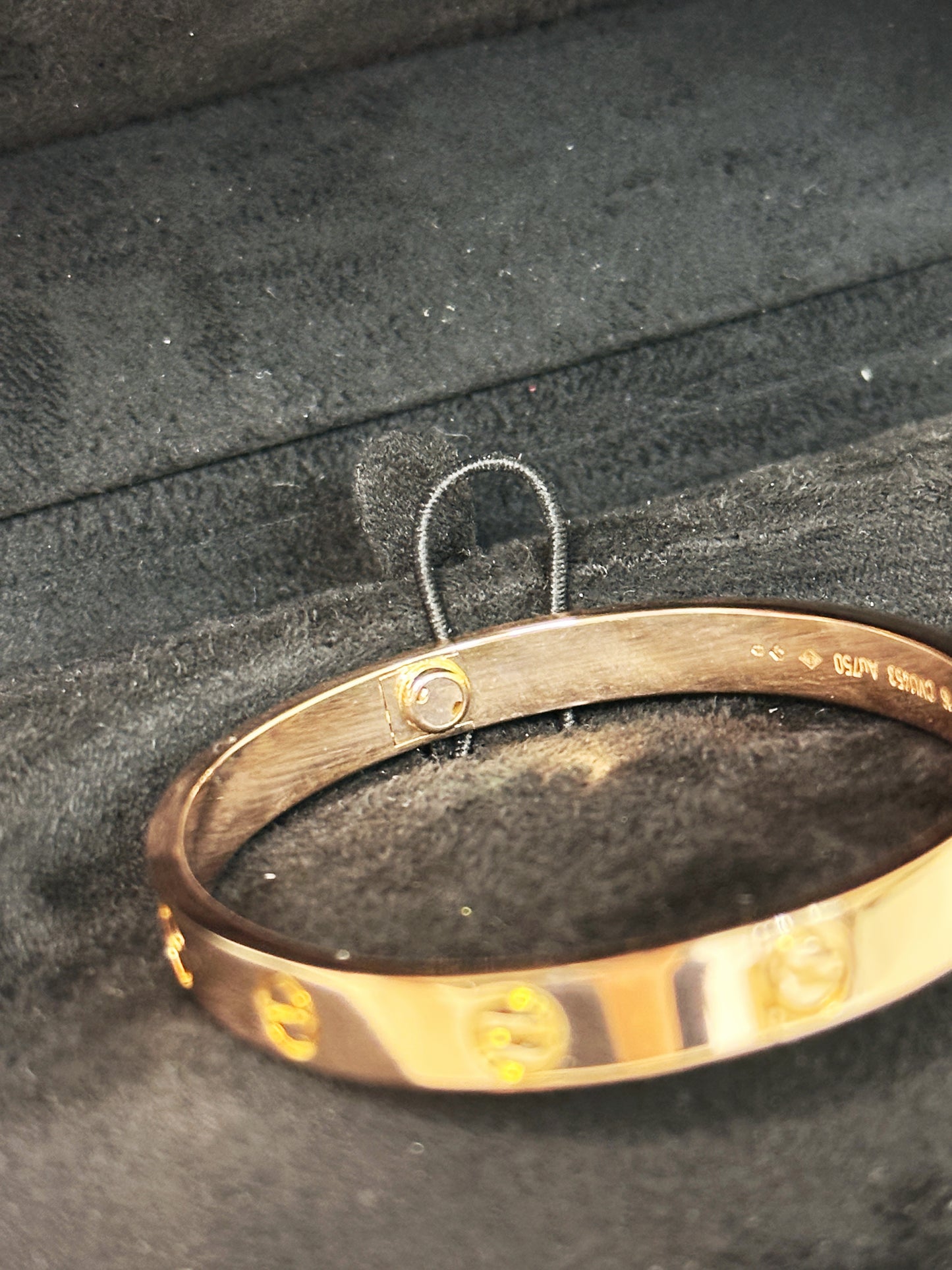 Cartier Love Bracelet Classic Model 18K Rose Gold CVU XXX