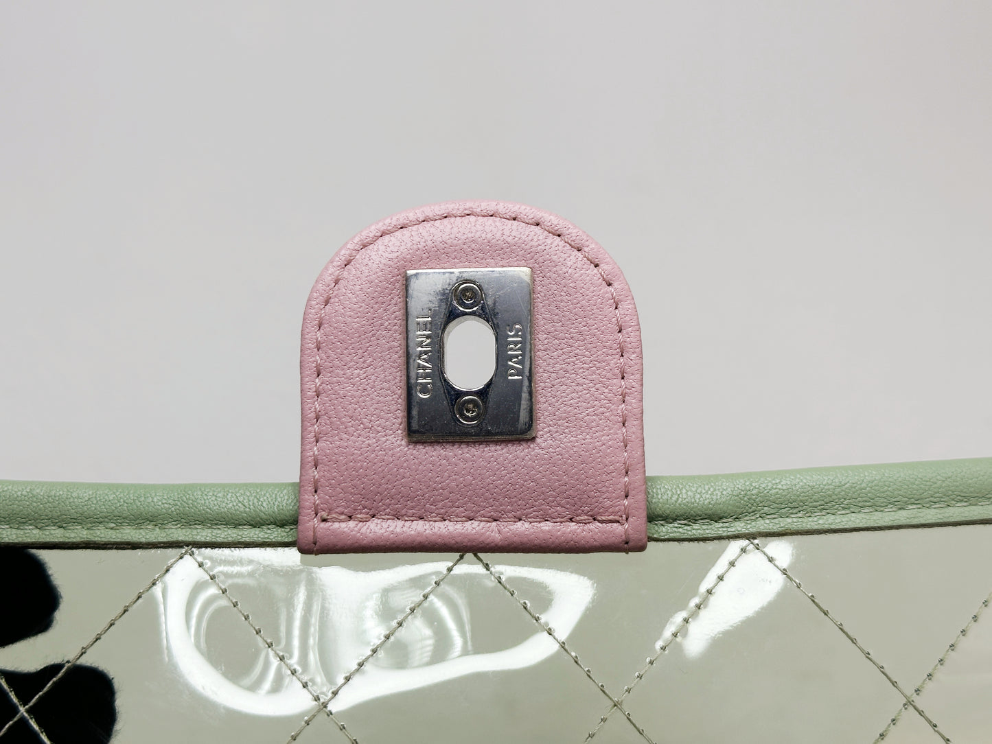 Chanel Coco Splash PVC Mini Flap Bag Green/Blue/Pink 2569 holo