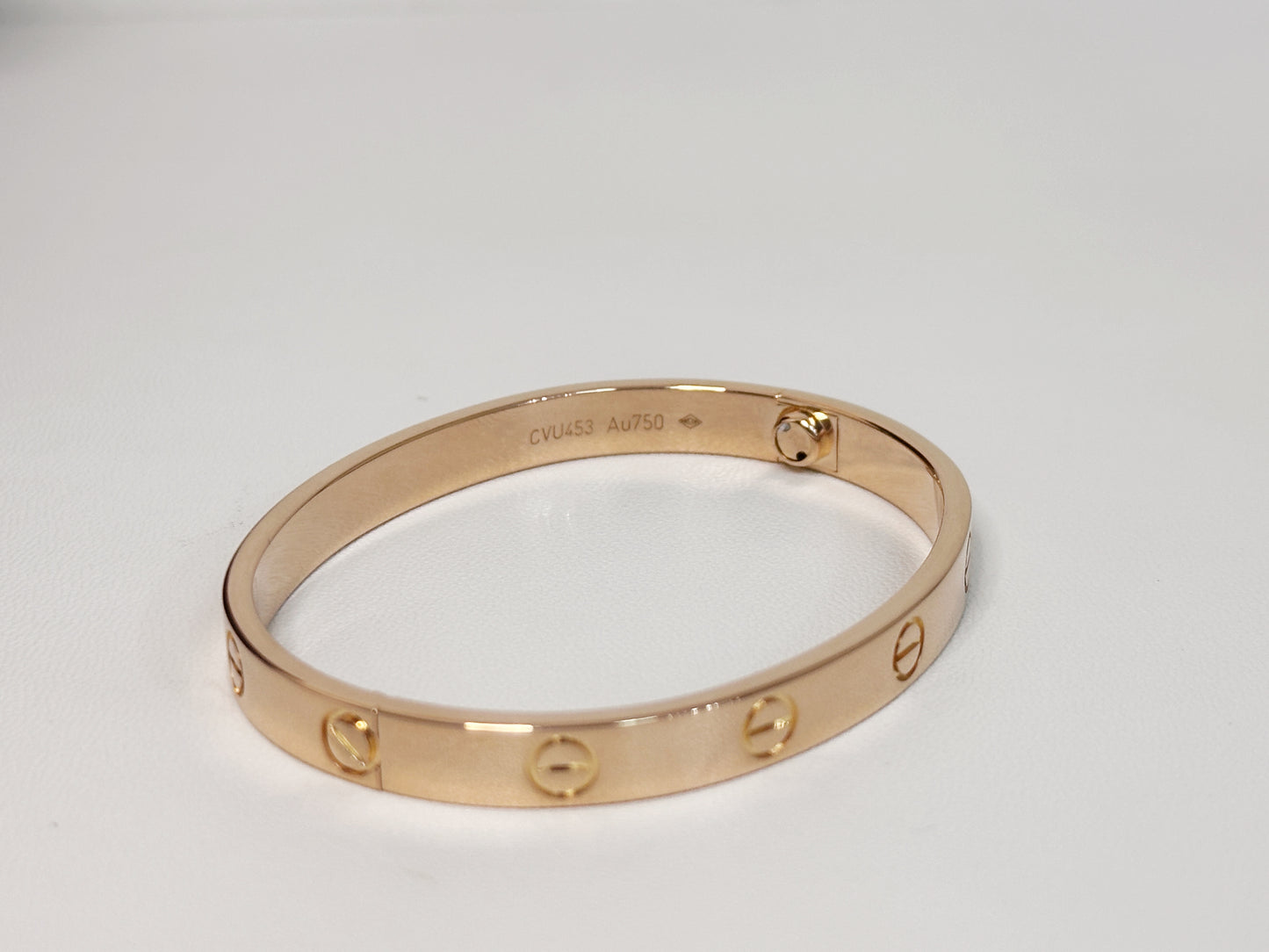 Cartier Love Bracelet Classic Model 18K Rose Gold CVU XXX
