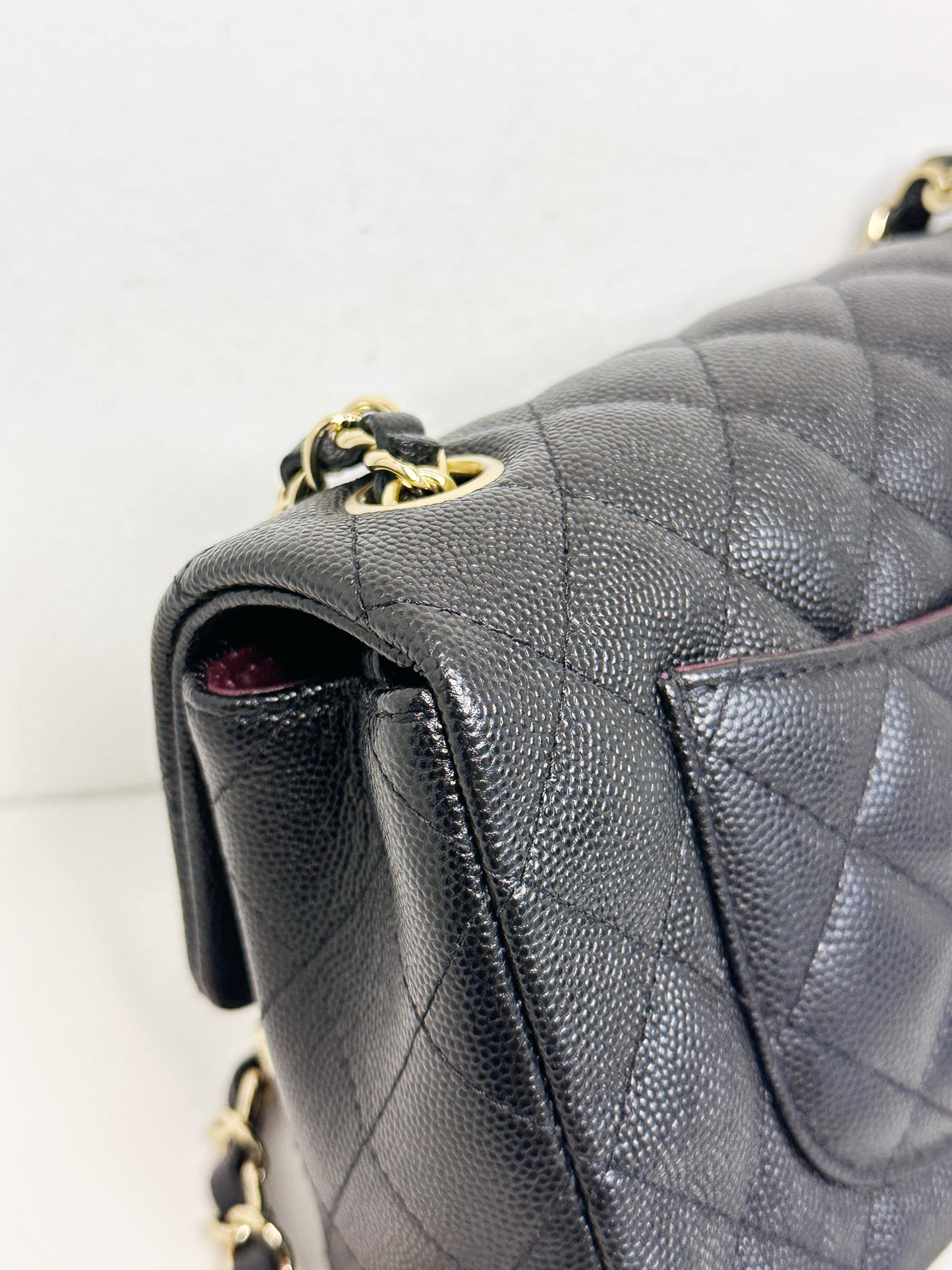 Chanel Mini Rectangular Classic Flap Black Bag 17B LGHW 2456 holo card