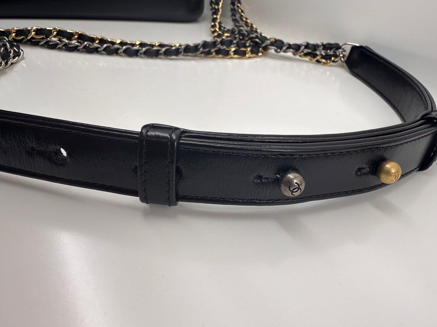 Chanel Quilted Medium Gabrielle Hobo Black Aged Calfskin Mixed Hardware
