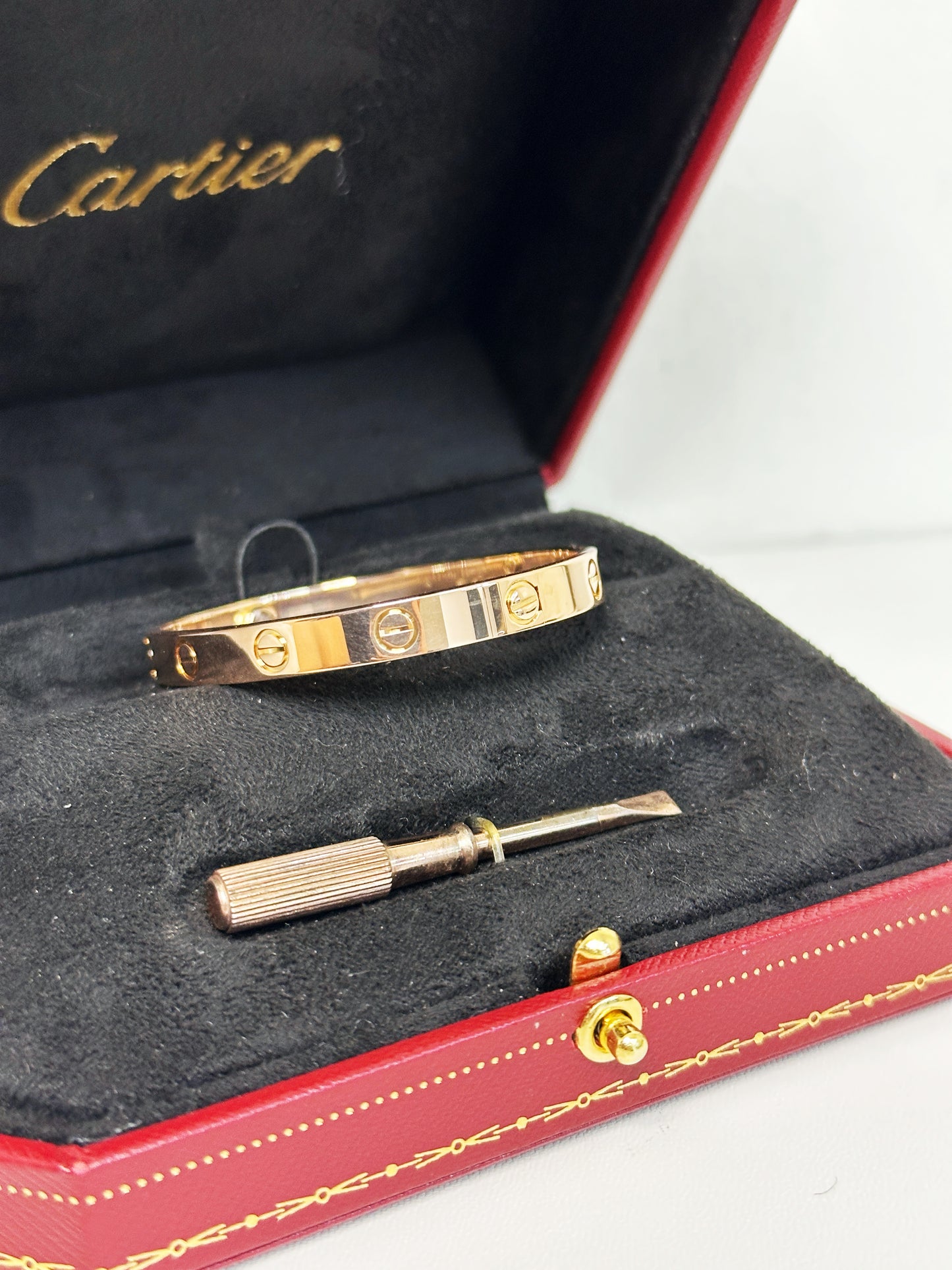 Cartier Love Bracelet Classic Model 18K Rose Gold CVU XXX