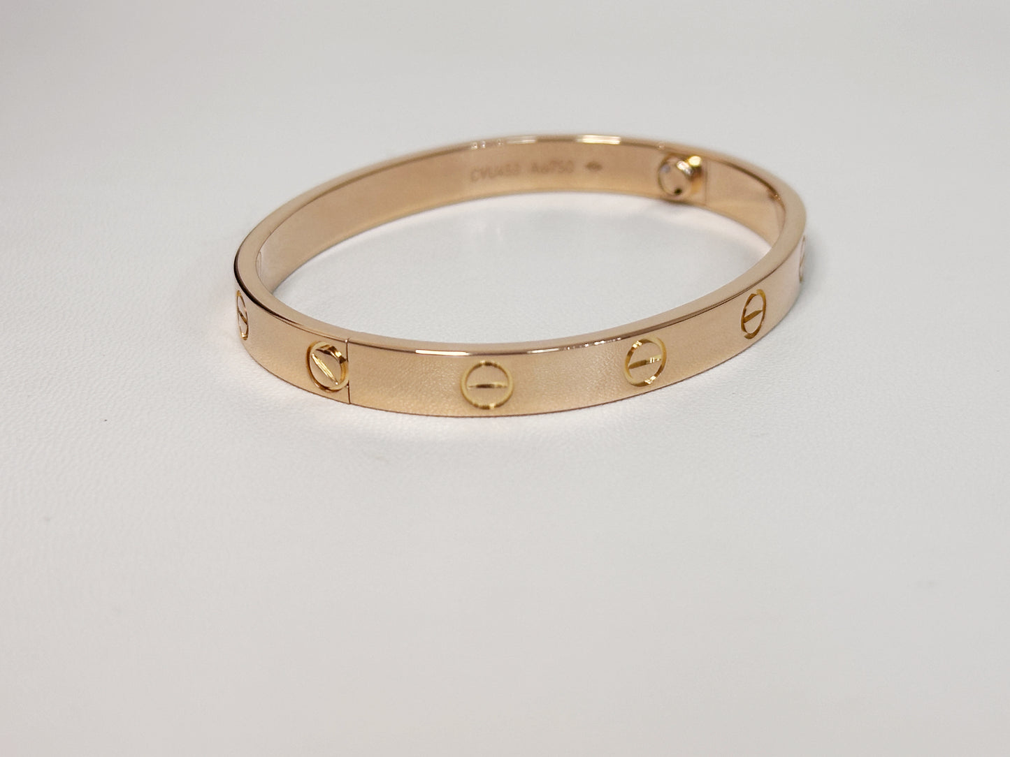 Cartier Love Bracelet Classic Model 18K Rose Gold CVU XXX