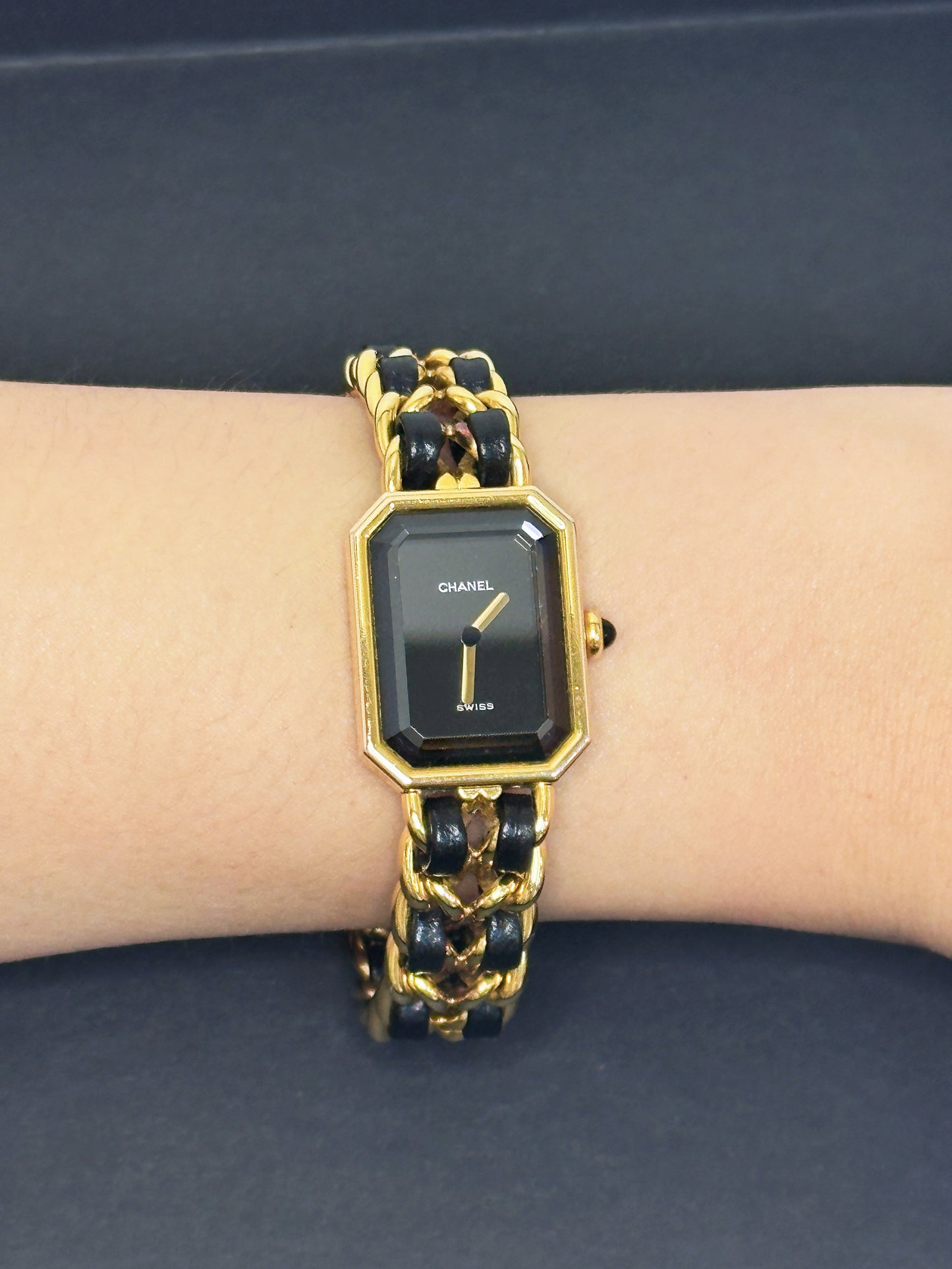 Chanel Premiere Quartz Watch Gold 1987 L size