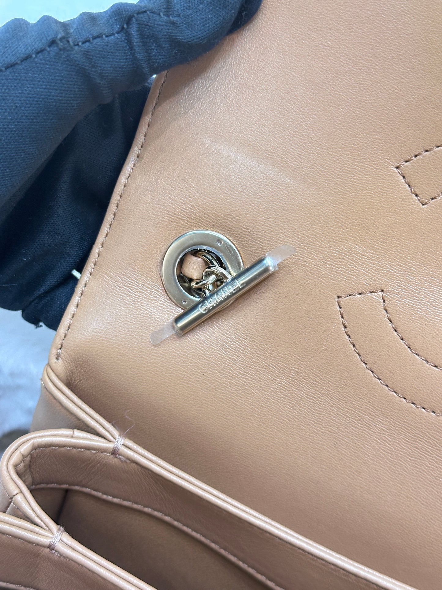 CHANEL Small Trendy CC Handle Flap Bag 19K Brown