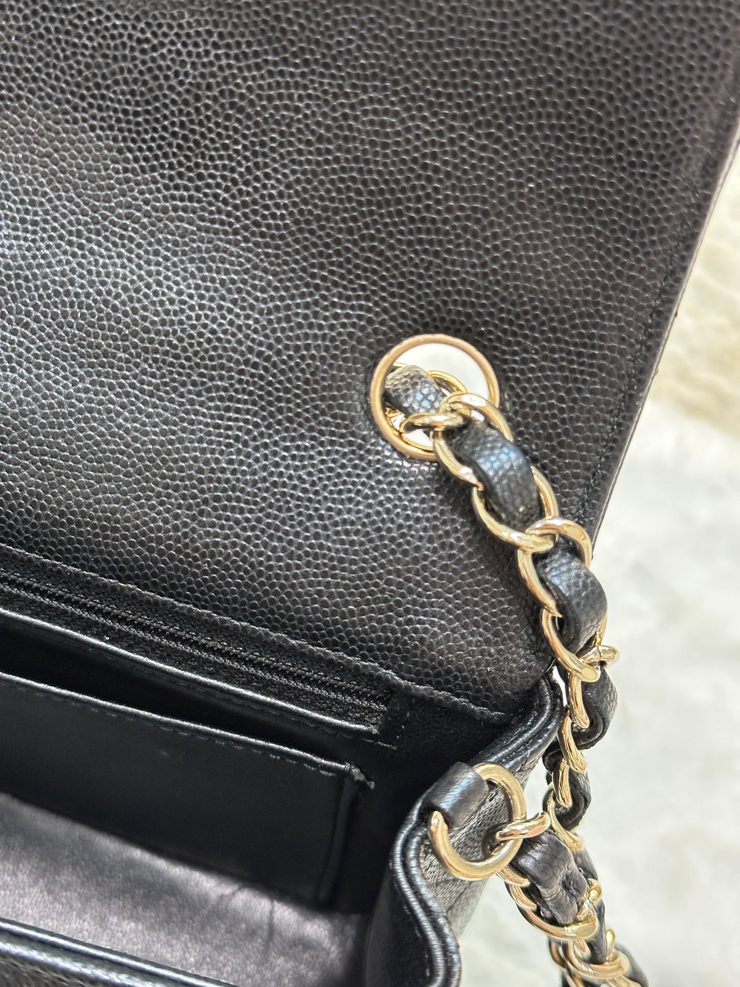 Chanel Mini Rectangular Classic Flap Black Bag GHW 17B