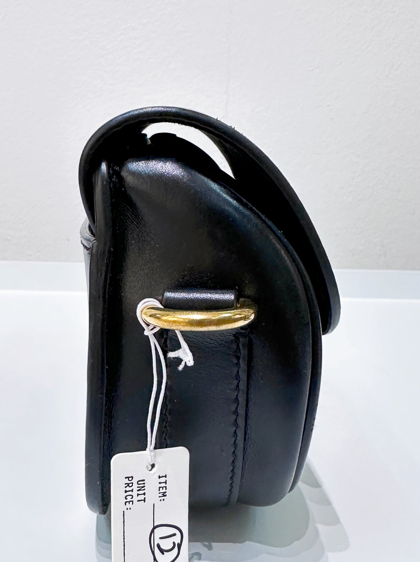 CHRISTIAN DIOR Box Calfskin East West Bobby Bag Black