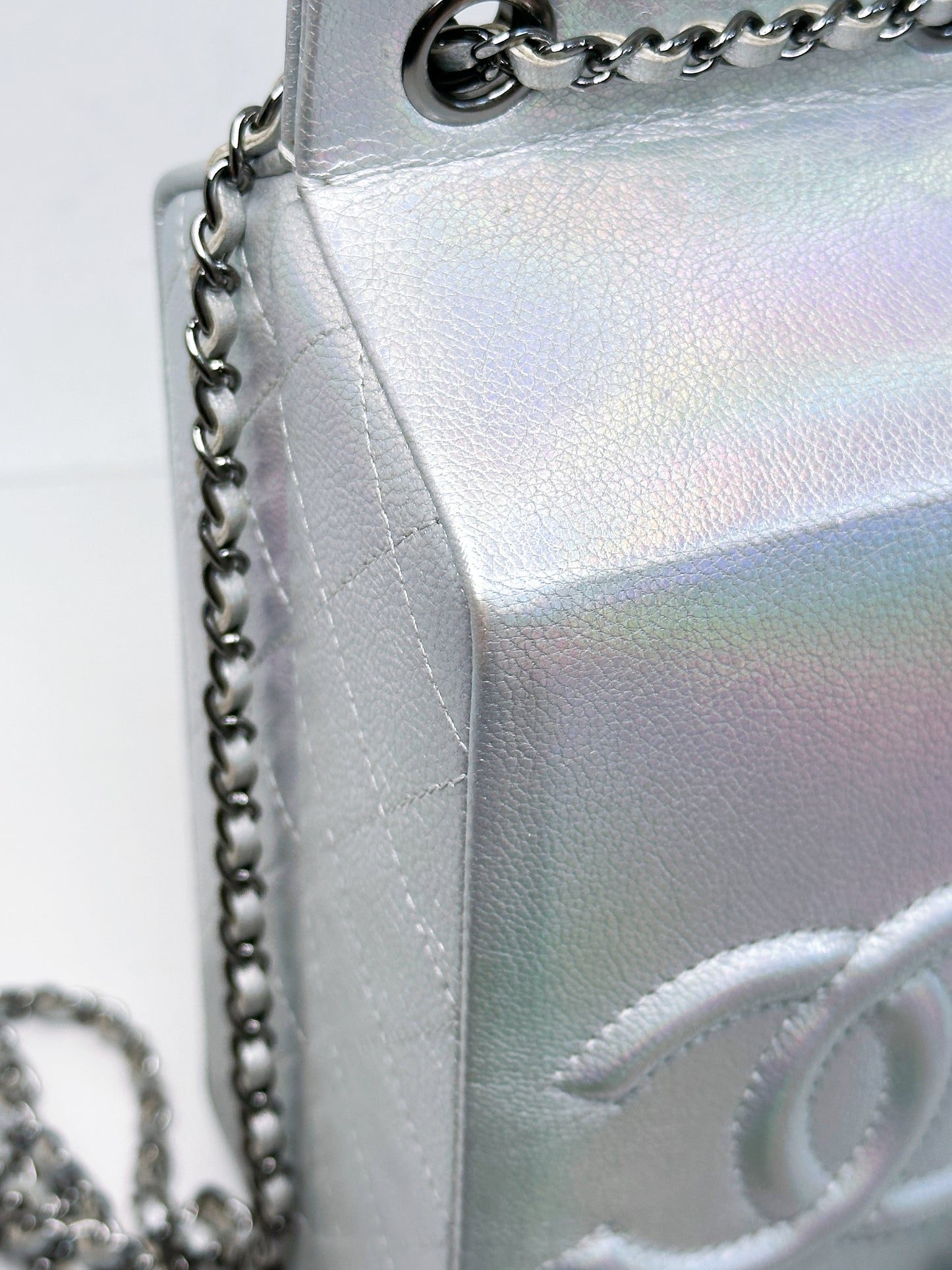 CHANEL RARE LIMITED EDITION LAIT DE COCO MILK CARTON BAG 2009 holo