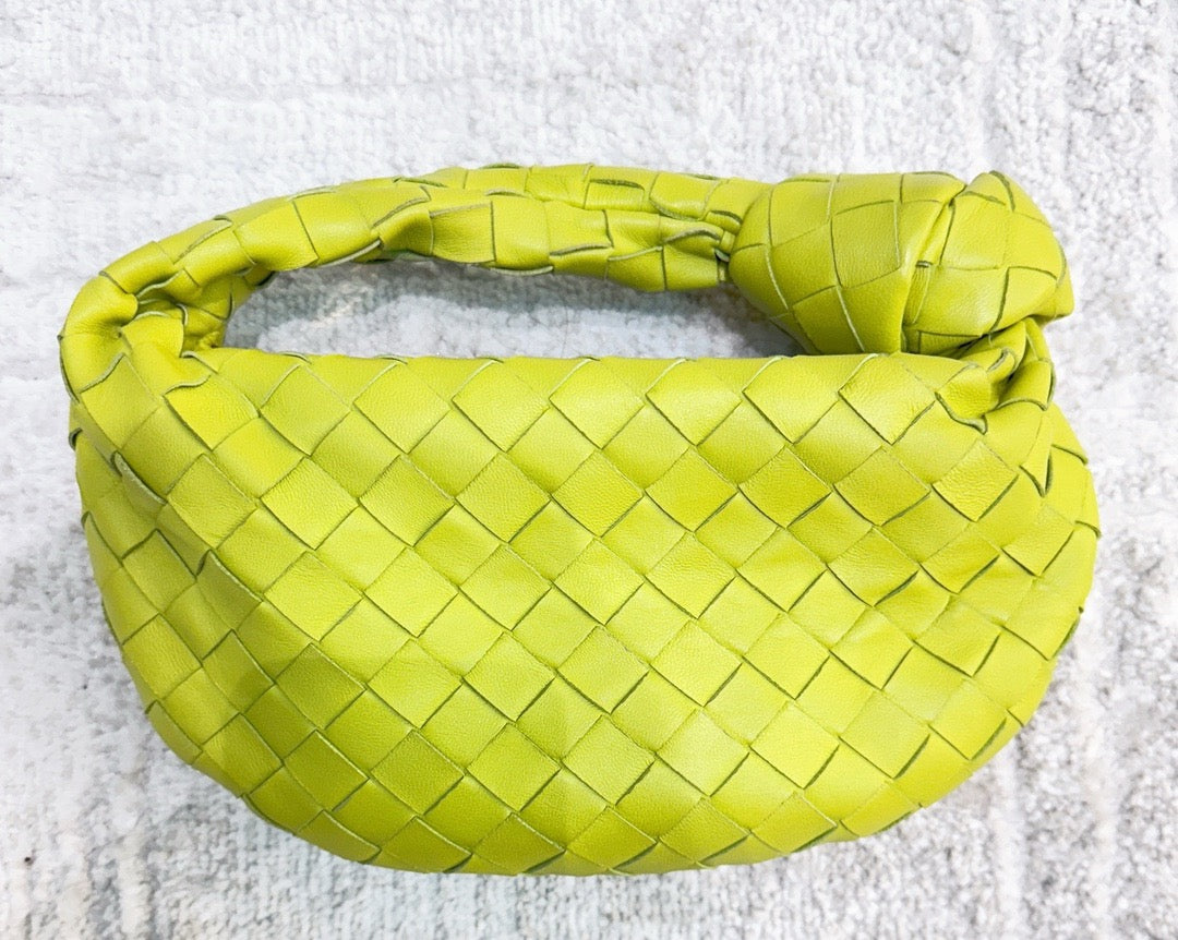 BOTTEGA VENETA Nappa Intrecciato Mini Jodie Kiwi