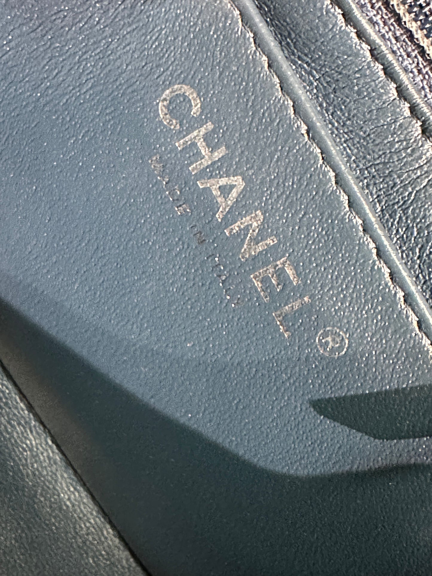 Chanel Classic Square Mini Flap in Blue Caviar and SHW