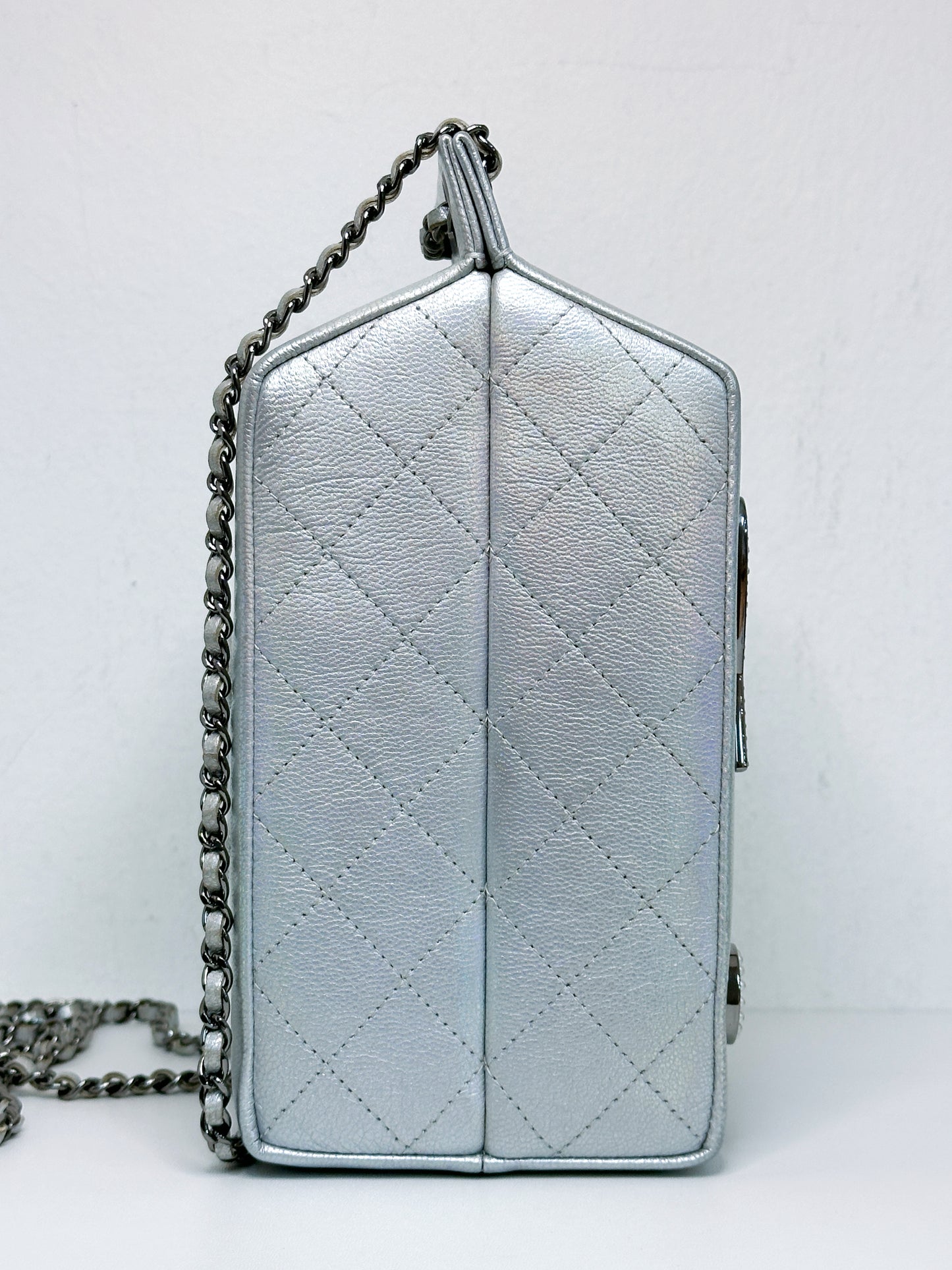 CHANEL RARE LIMITED EDITION LAIT DE COCO MILK CARTON BAG 2009 holo