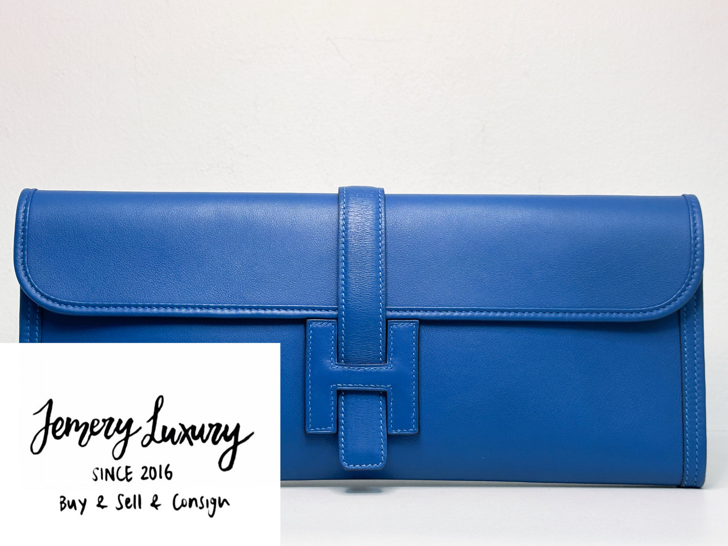 HERMES JIGE 35 BLEU ELECTRIQUE EPSOM