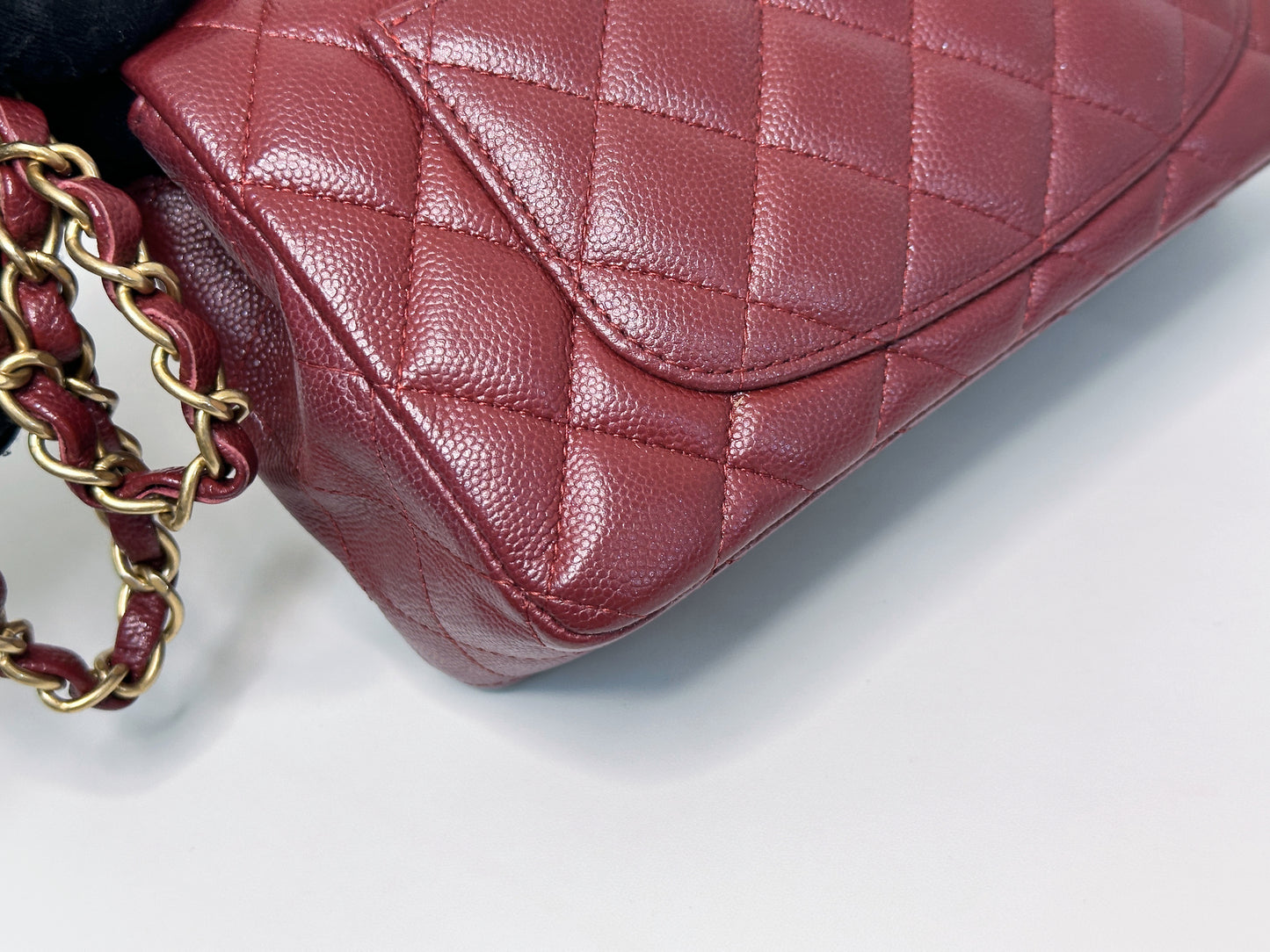 Chanel 18C Timeless Classic Mini Rectangular Flap Iridescent 2512 holo card