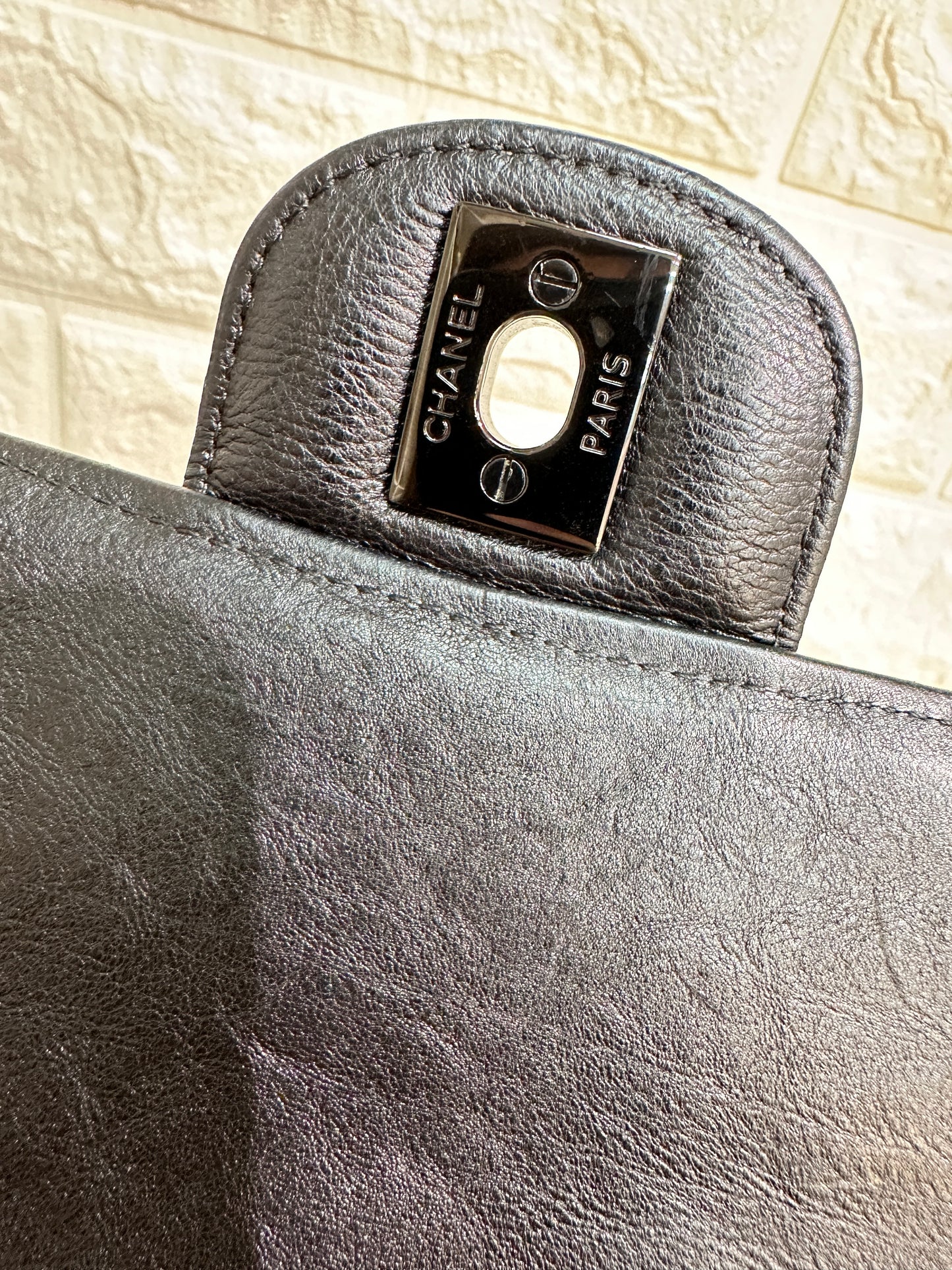 Chanel Mini Rectangle Black Calfskin BHW