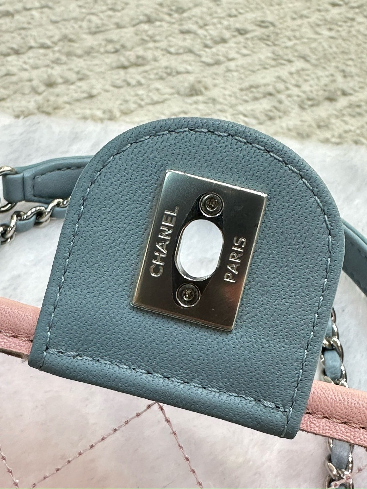 Chanel Mini Coco Splash PVC Flap Bag Pink/Green/Blue SHW
