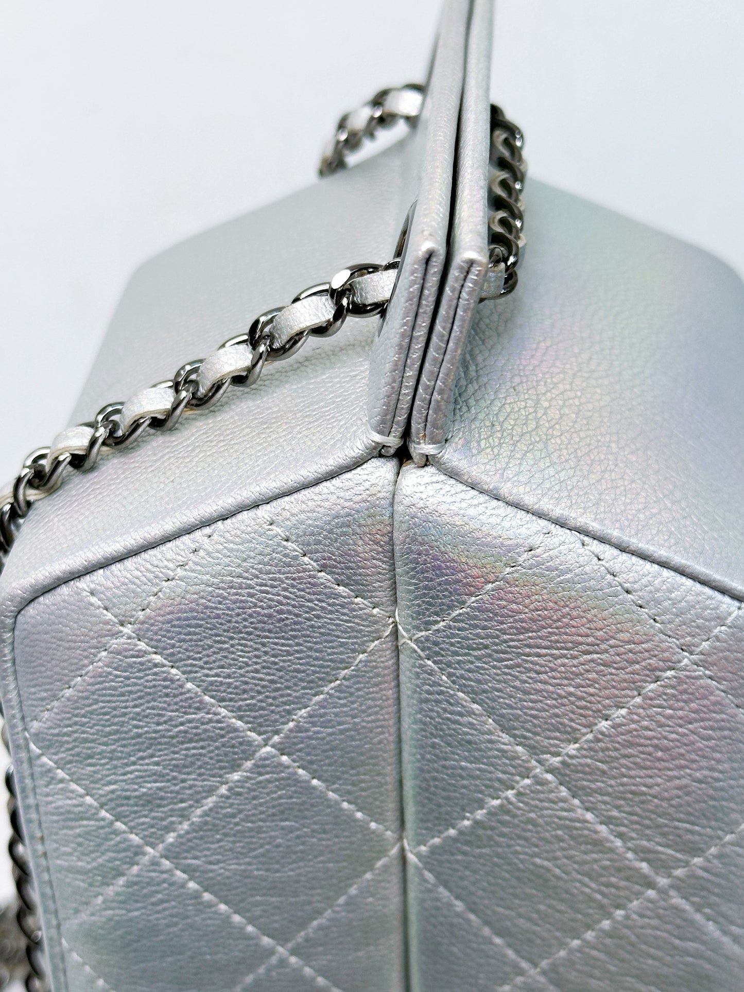 CHANEL RARE LIMITED EDITION LAIT DE COCO MILK CARTON BAG 2009 holo