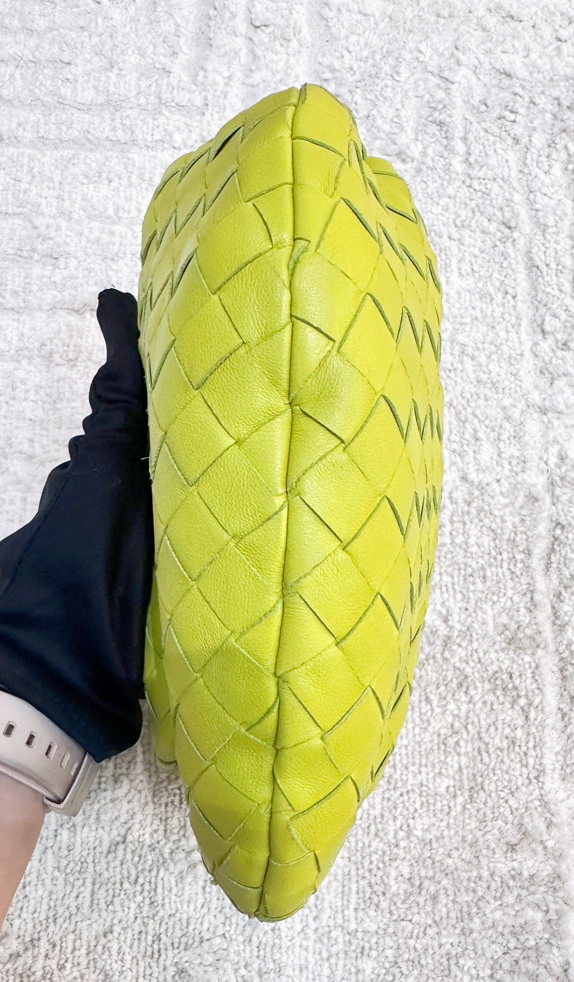 BOTTEGA VENETA Nappa Intrecciato Mini Jodie Kiwi