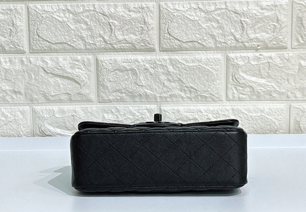 Chanel Mini Rectangle Black Calfskin BHW