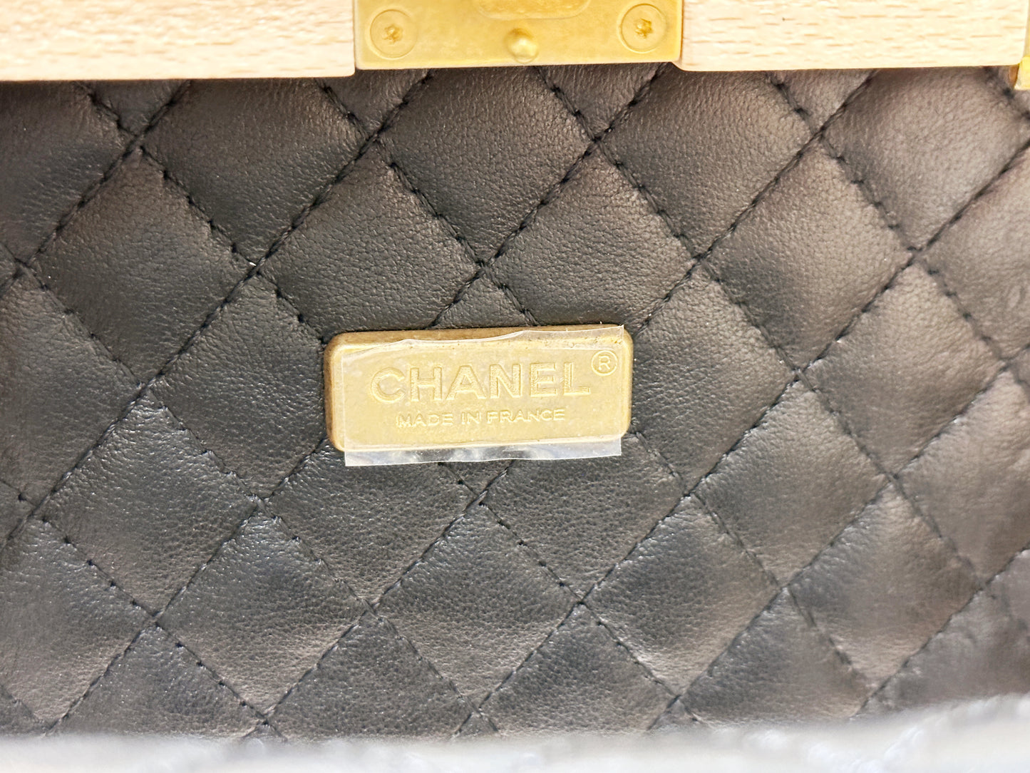 Chanel Beech Wood Lambskin CC Vanity Case Black PHOT microchip