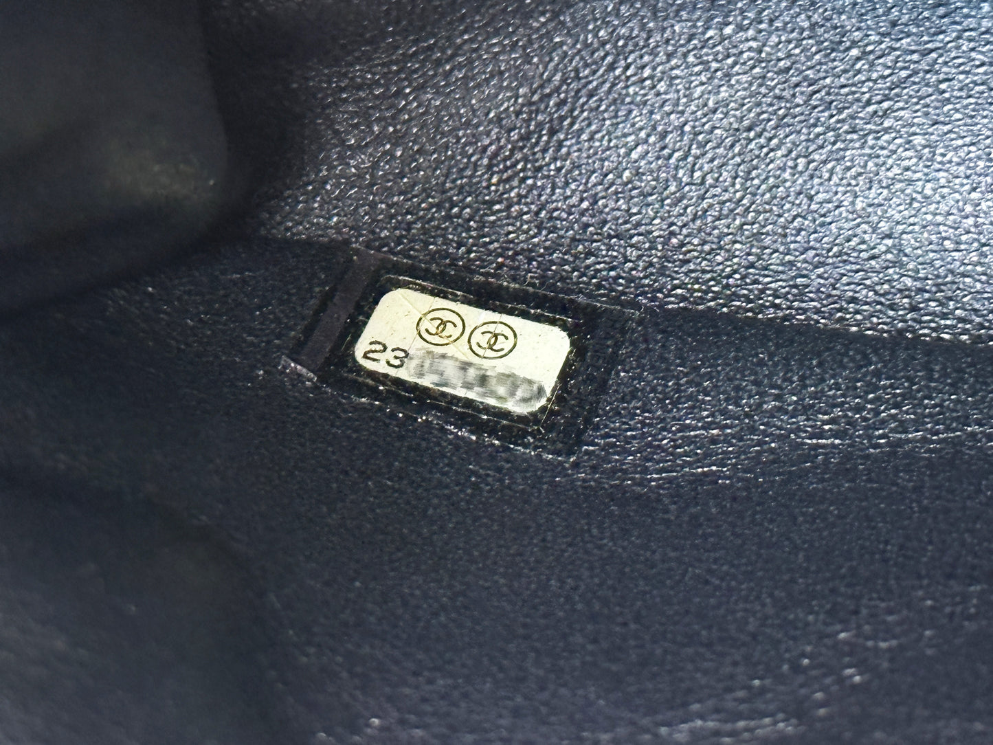 Chanel Aged Calfskin Quilted 2.55 Reissue Mini Hanger Flap Gold 2355 holo card