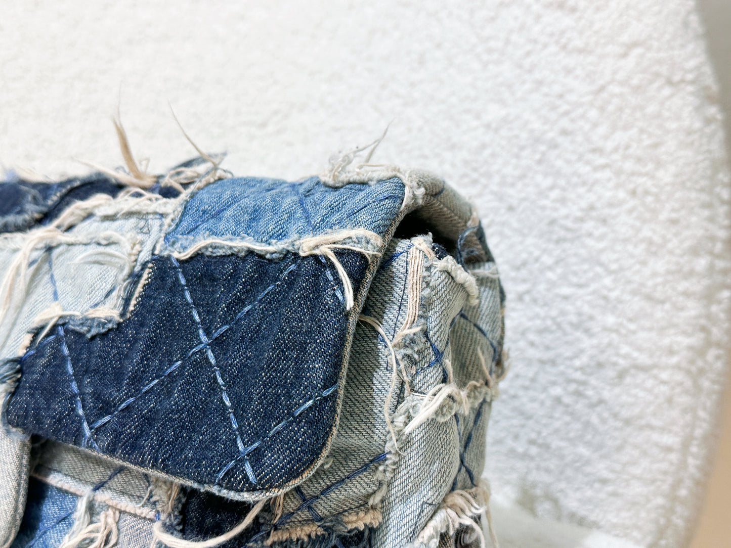 Chanel Blue Denim Paris Dallas Flap Bag Aged Silver Hardware, 2014