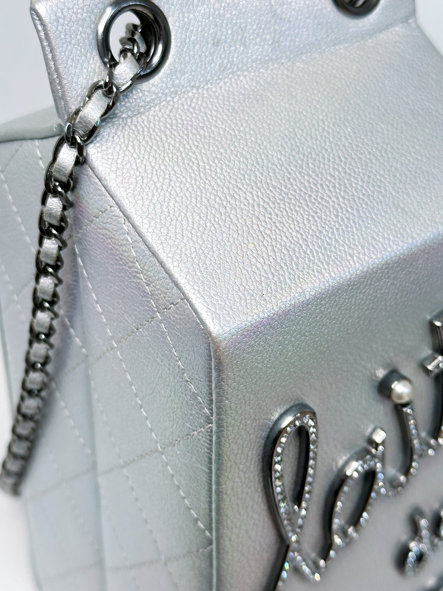 CHANEL RARE LIMITED EDITION LAIT DE COCO MILK CARTON BAG 2009 holo