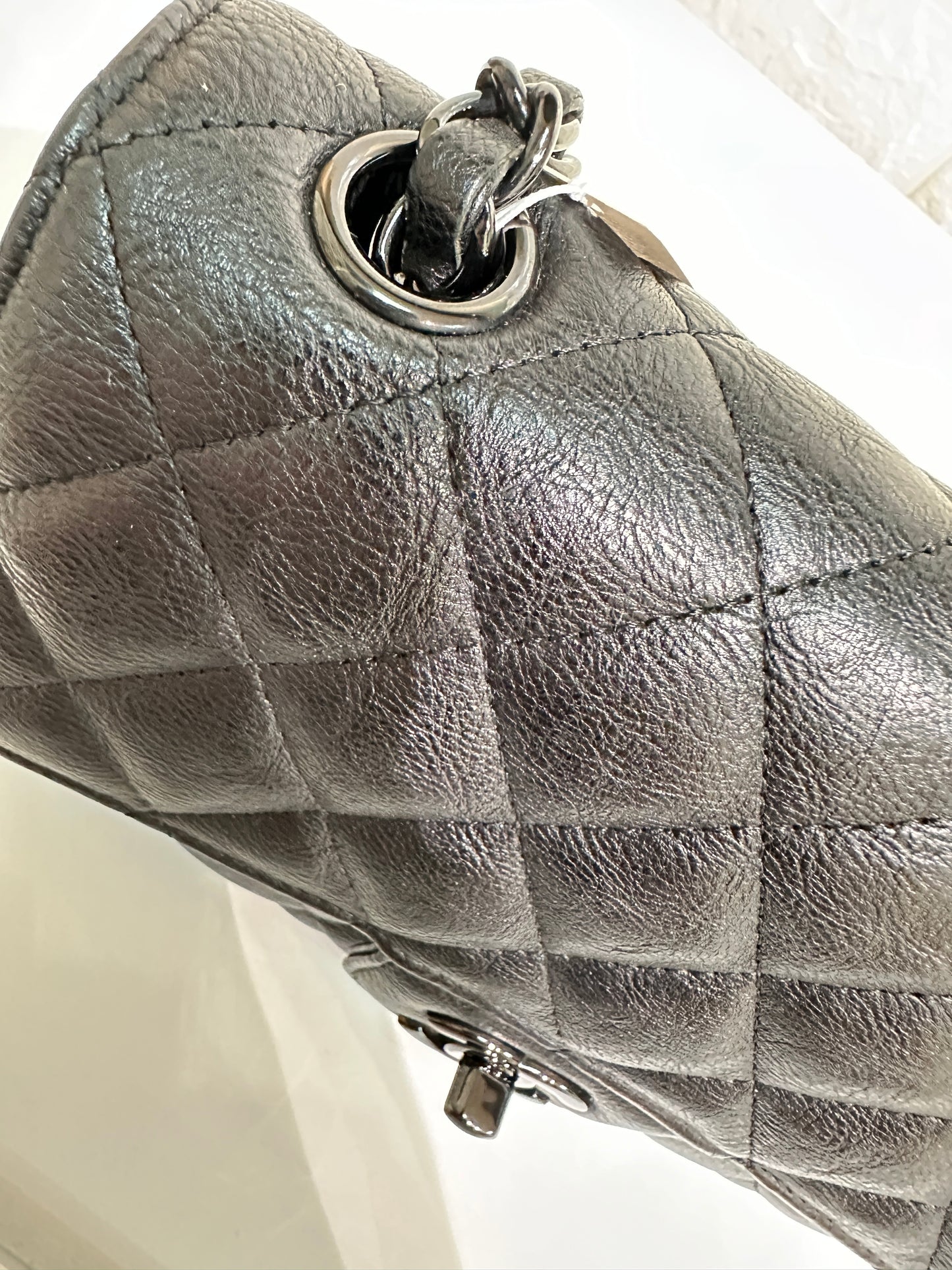 Chanel Mini Rectangle Black Calfskin BHW