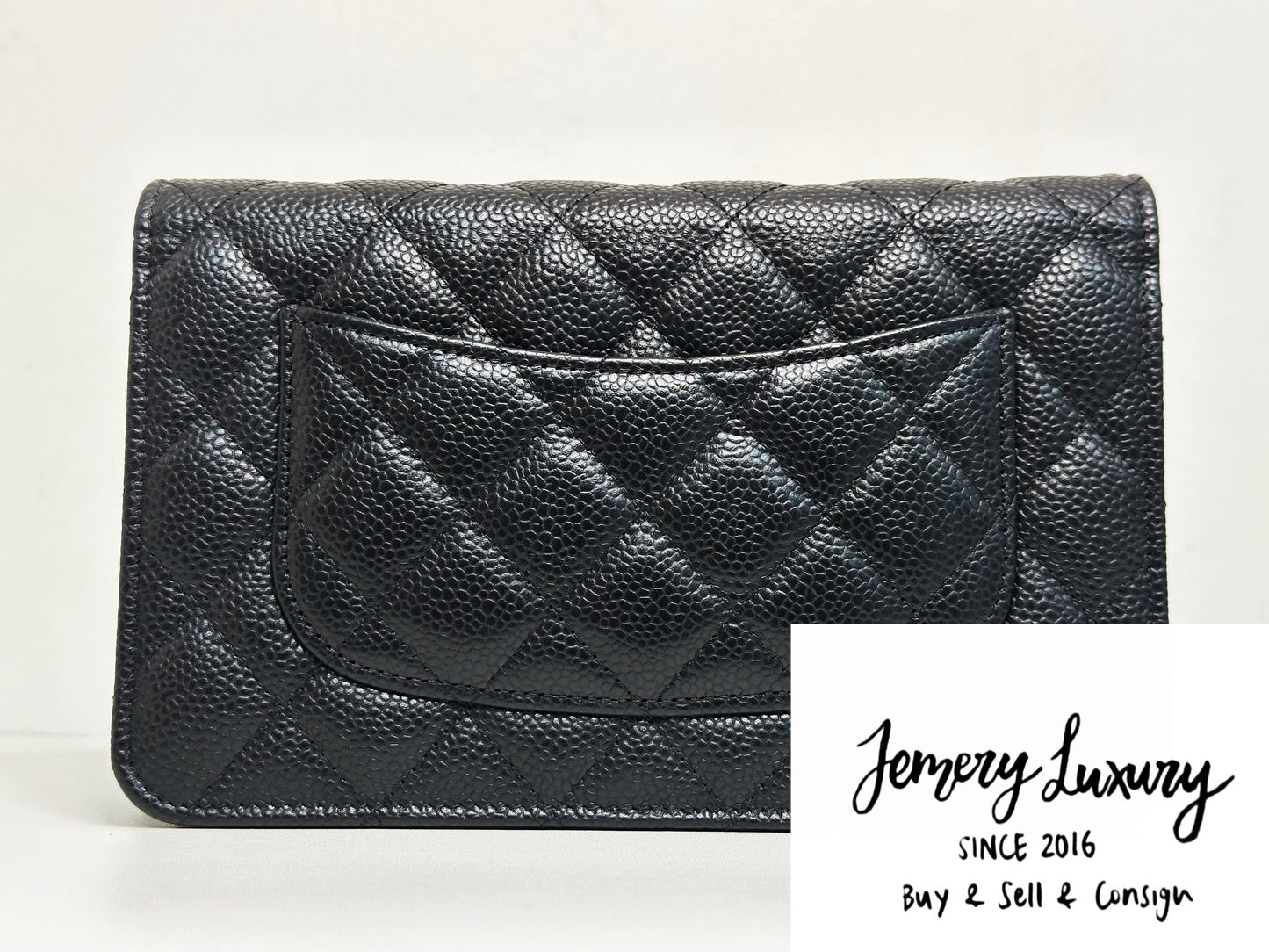 Chanel Classic Wallet on Chain Caviar Black GHW TJ8P microchip
