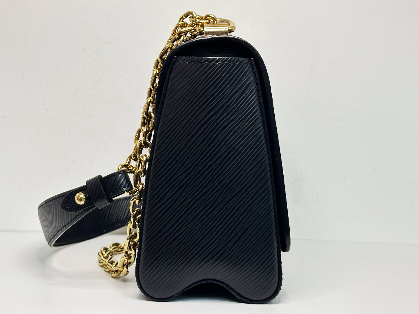 Louis Vuitton Black Epi Leather Sequin Owl MM Twist Bag