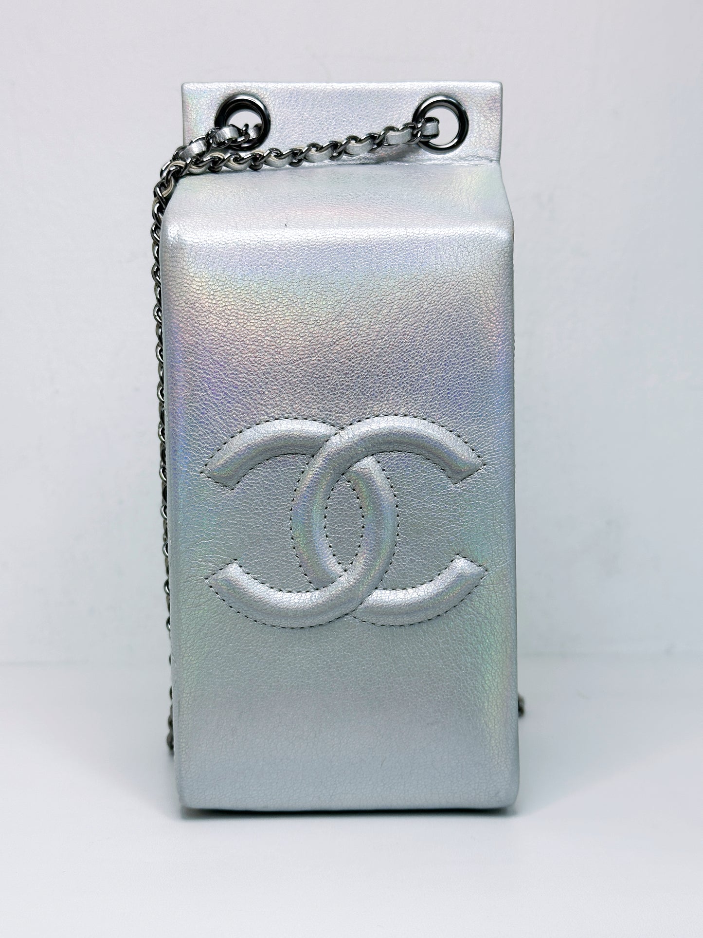 CHANEL RARE LIMITED EDITION LAIT DE COCO MILK CARTON BAG 2009 holo