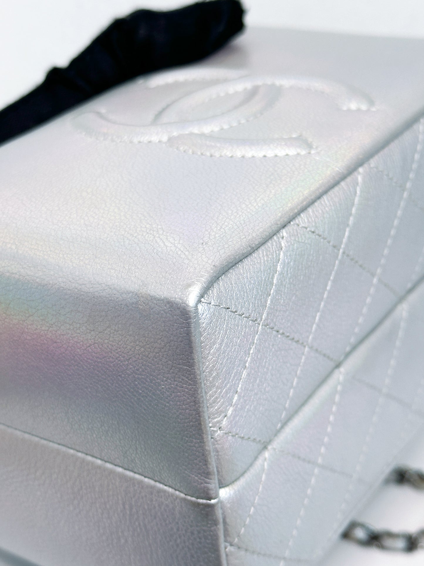 CHANEL RARE LIMITED EDITION LAIT DE COCO MILK CARTON BAG 2009 holo
