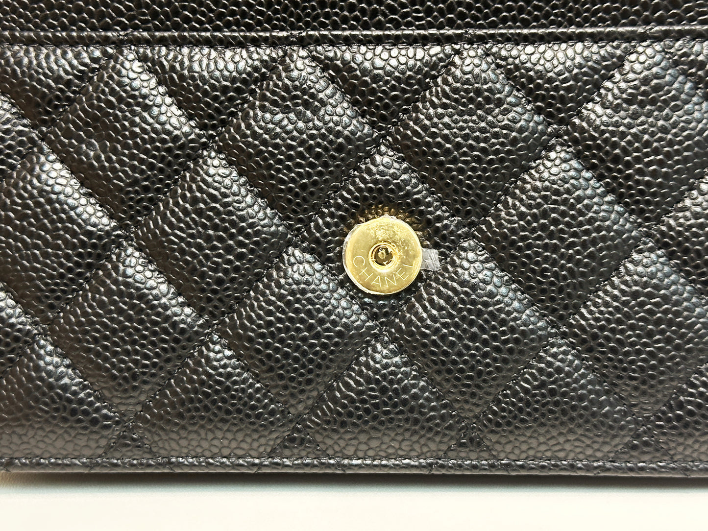 Chanel Classic Wallet on Chain Caviar Black GHW TJ8P microchip