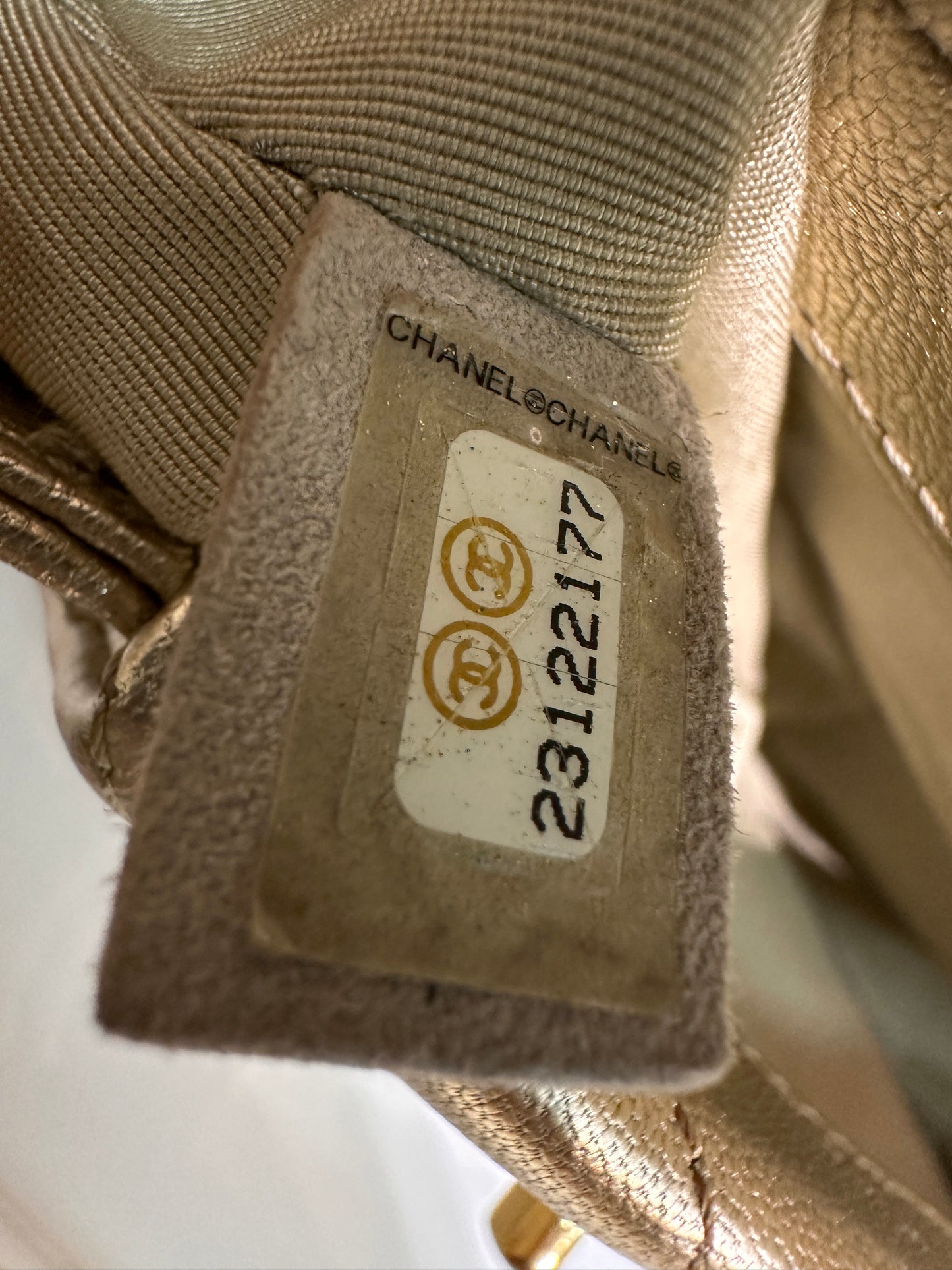 Chanel Gold Quilted Calfskin Single Flap Clutch