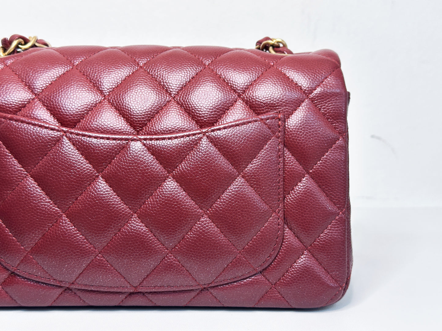 Chanel 18C Timeless Classic Mini Rectangular Flap Iridescent 2512 holo card
