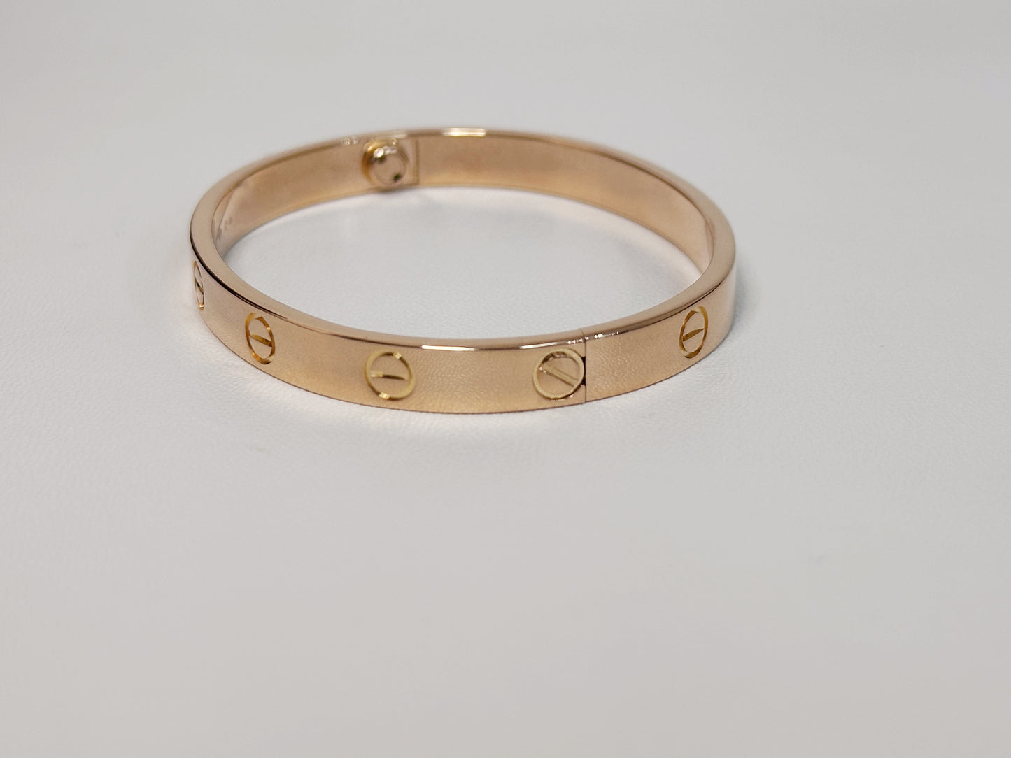 Cartier Love Bracelet Classic Model 18K Rose Gold CVU XXX