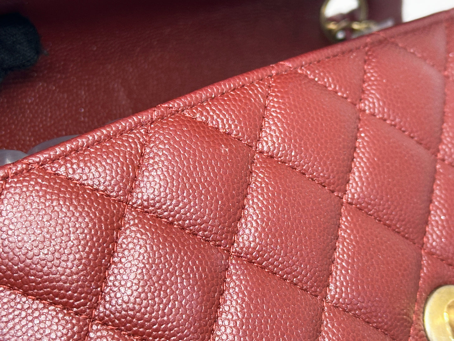 Chanel 18C Timeless Classic Mini Rectangular Flap Iridescent 2512 holo card