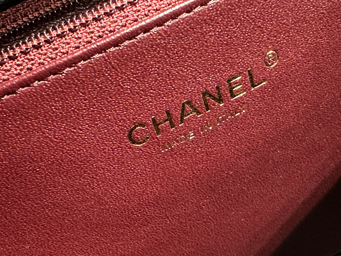 CHANEL Chevron Quilted Medium Envelope Flap Black
