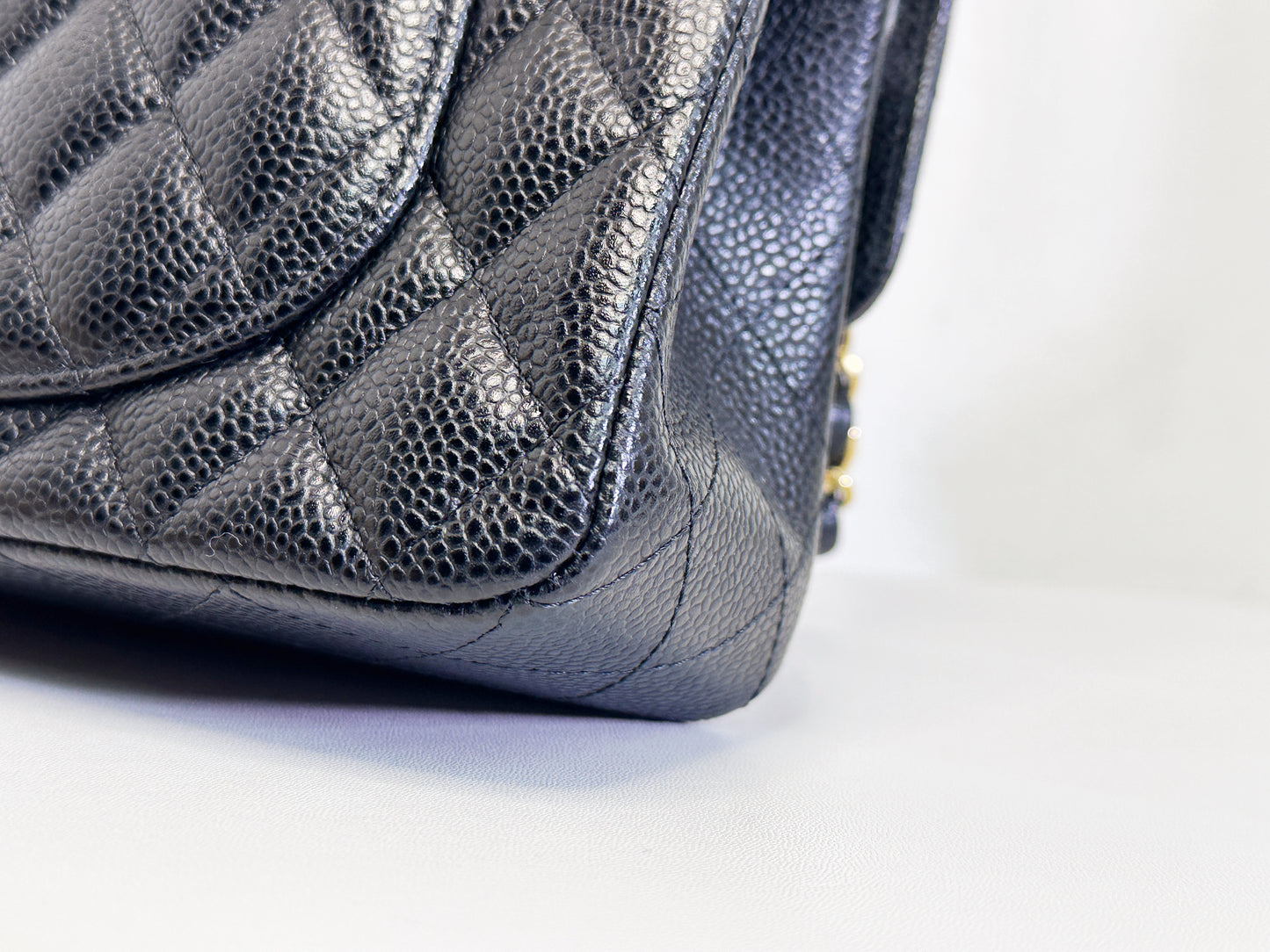 Chanel Small Classic Quilted Caviar Double Flap Bag Black TLLT Microchip